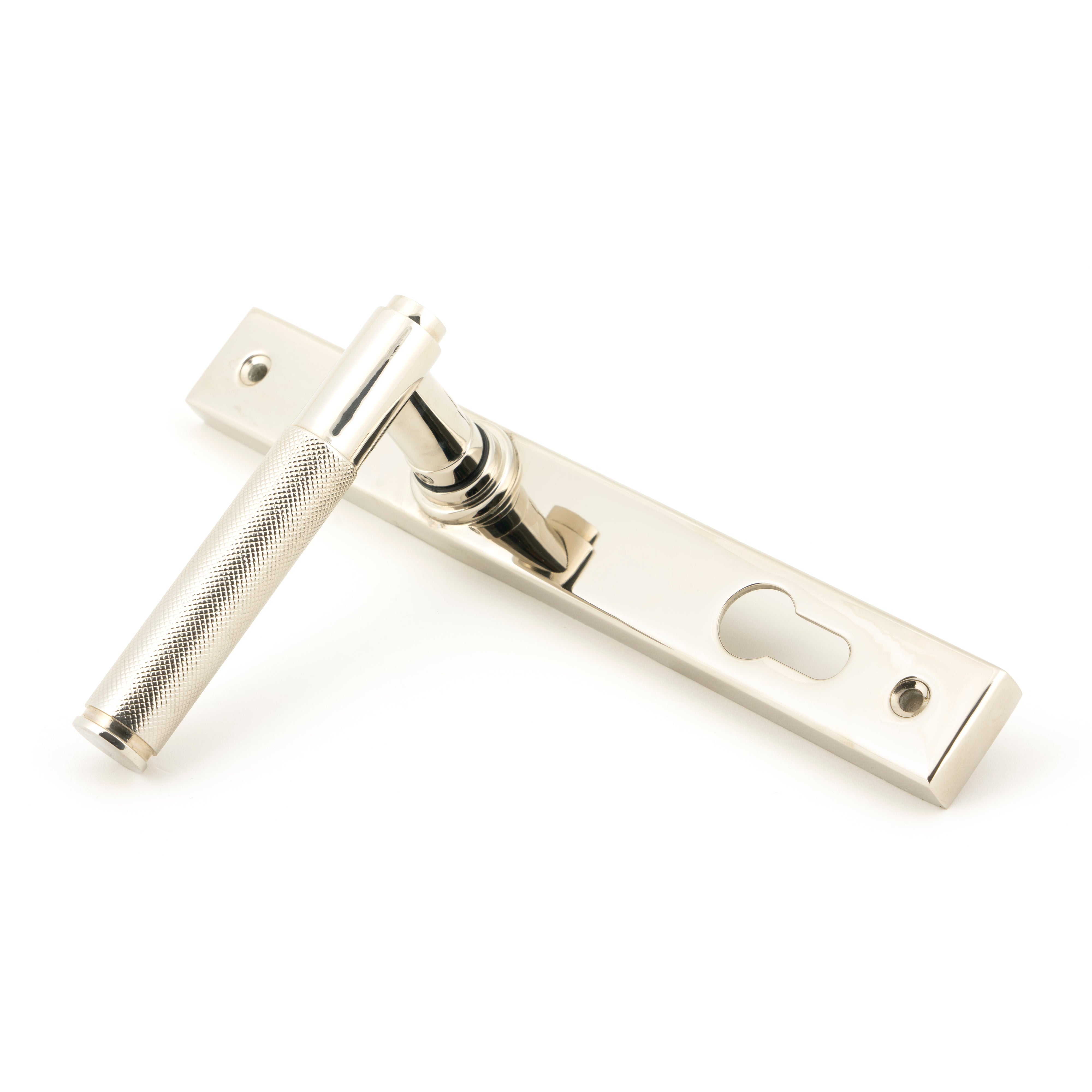 Polished Nickel Brompton Slimline Lever Espag. Lock Set | From The Anvil-Espagnolette-Yester Home