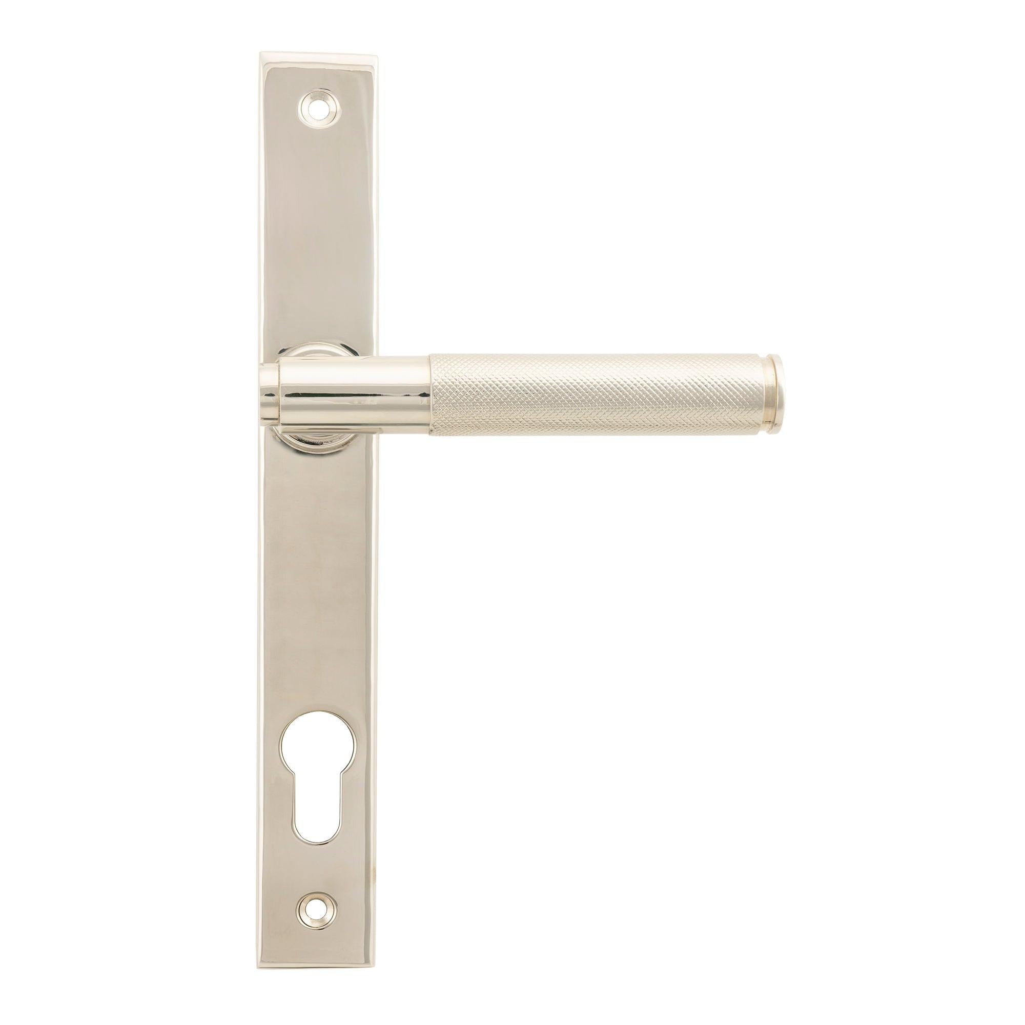 Polished Nickel Brompton Slimline Lever Espag. Lock Set | From The Anvil - Espagnolette - From The Anvil - Yester Home