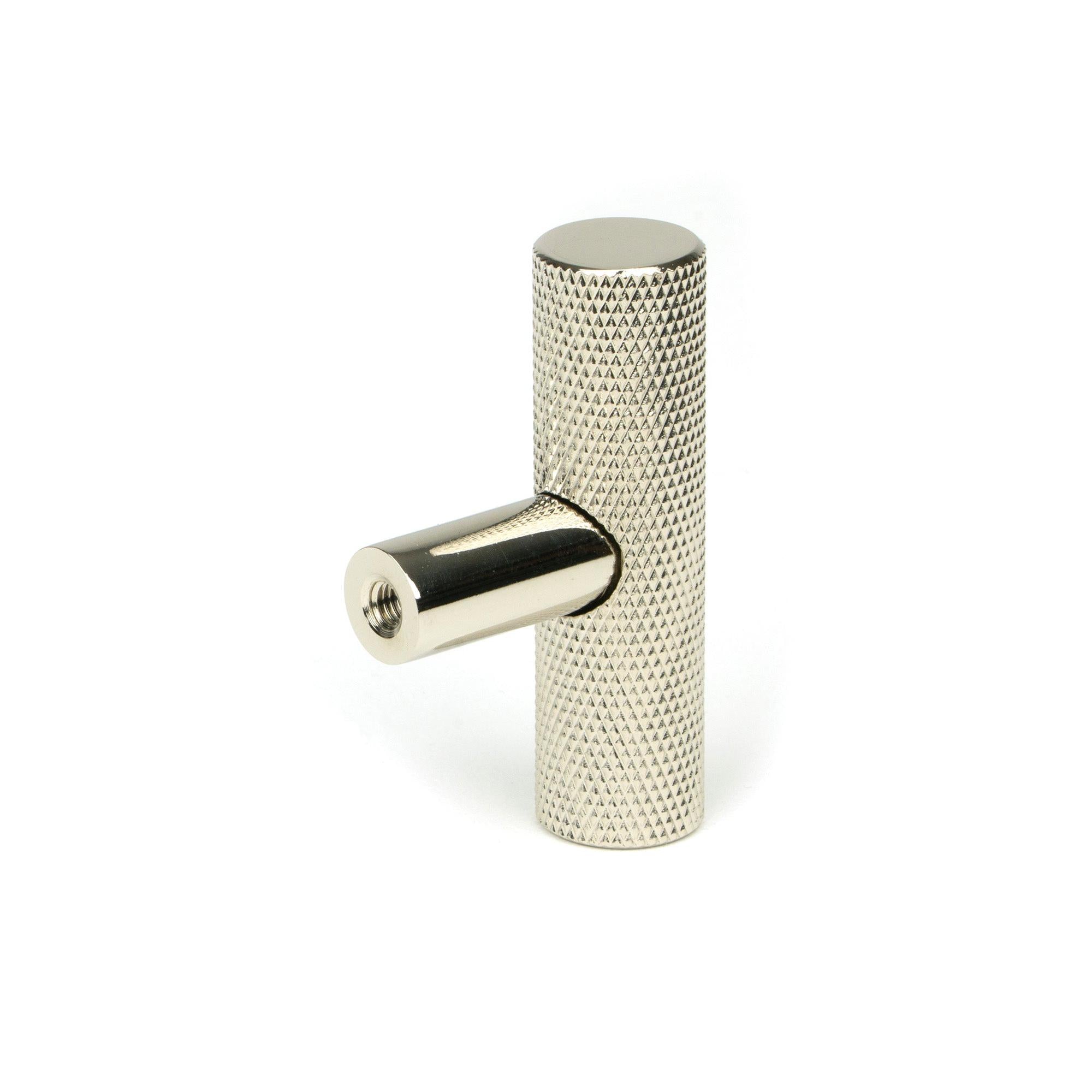 Polished Nickel Brompton T-Bar | From The Anvil - Cabinet Knobs - From The Anvil - Yester Home