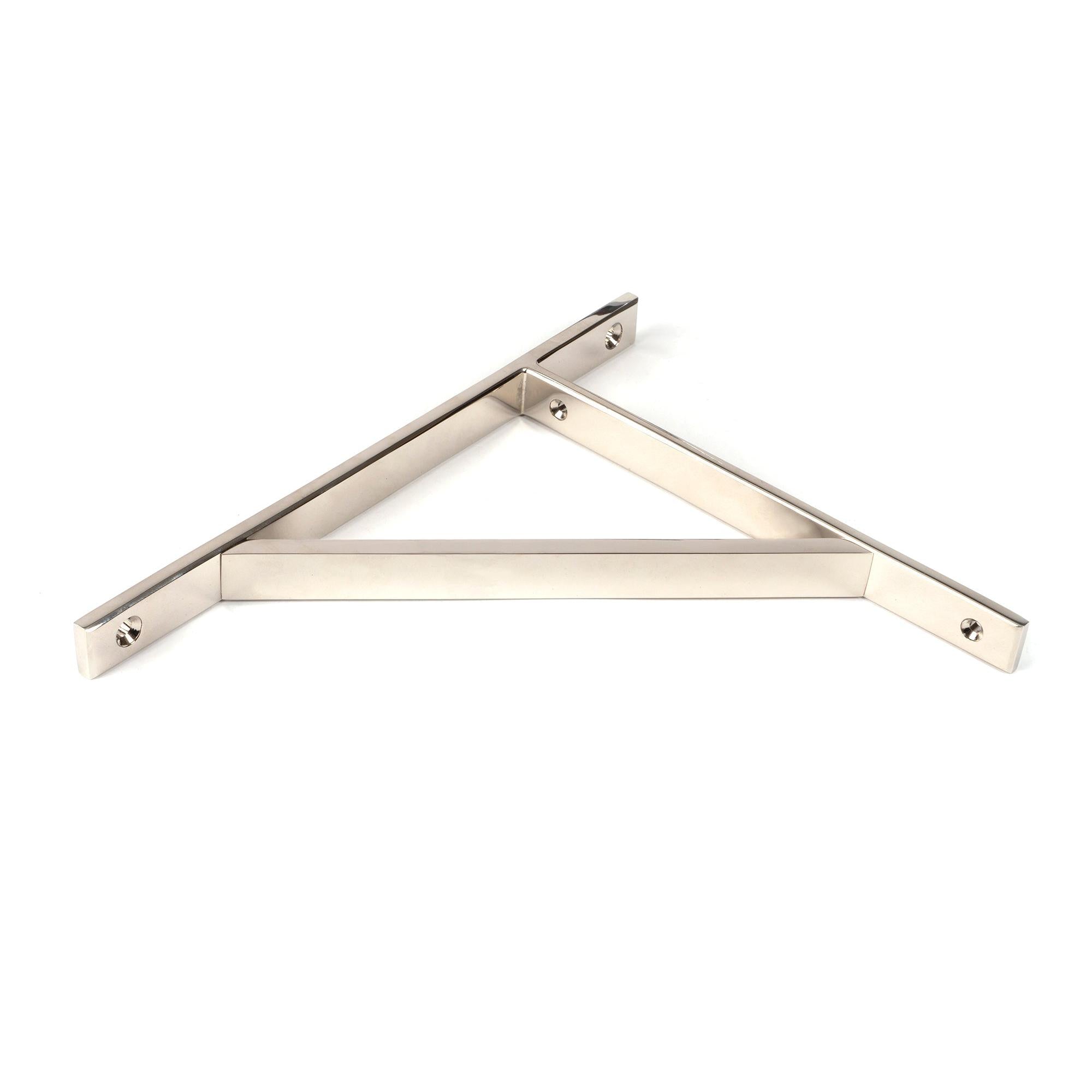 Polished Nickel Chalfont Shelf Bracket (260mm x 200mm) | From The Anvil - Shelf Brackets - From The Anvil - Yester Home