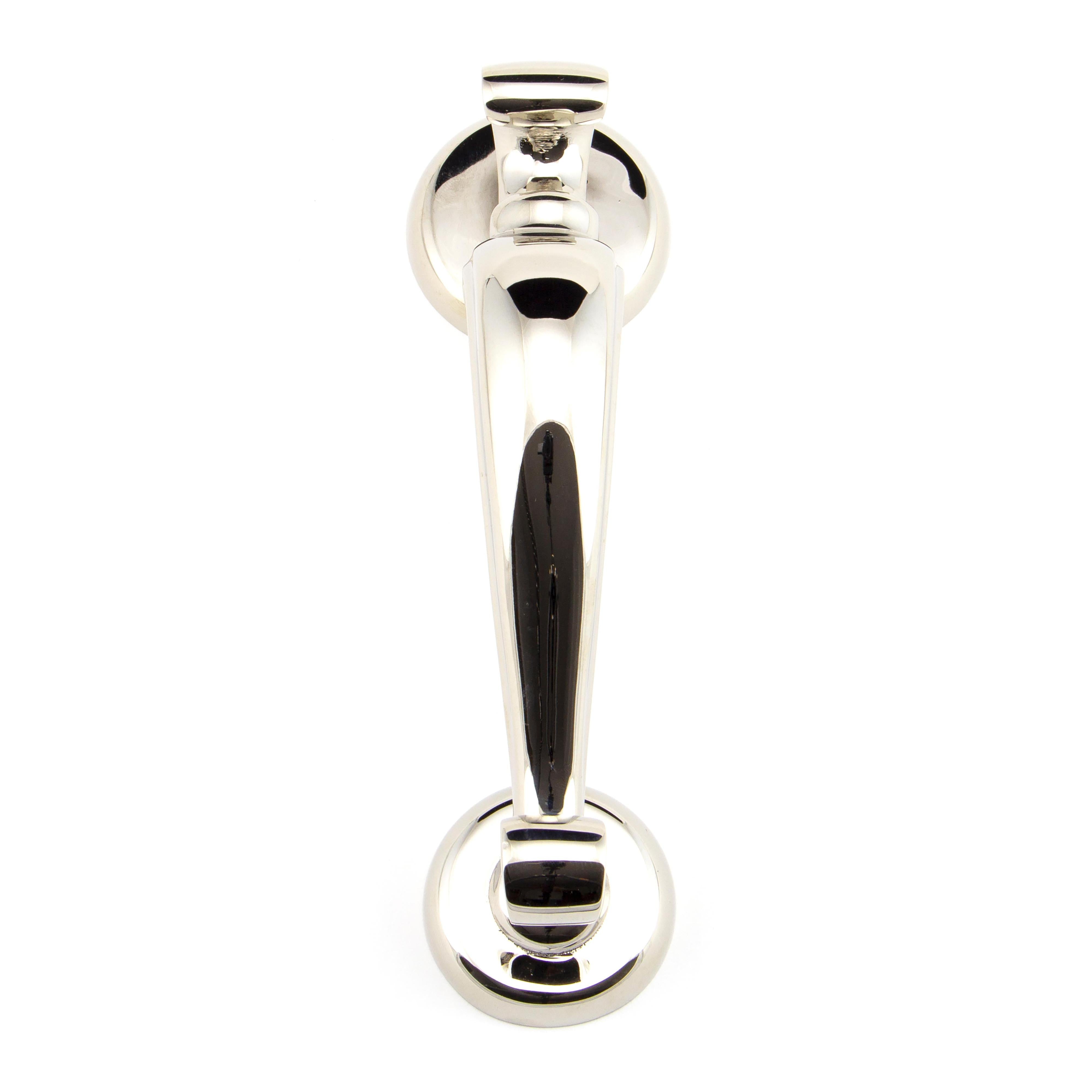 Polished Nickel Doctors Door Knocker | From The Anvil - Bolt-Through Door Knockers - From The Anvil - Yester Home