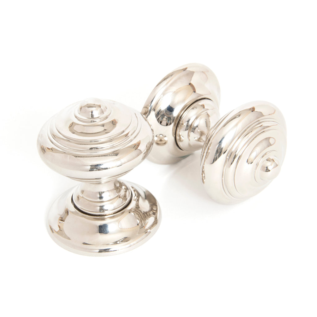 Polished Nickel Elmore Concealed Mortice Knob Set | From The Anvil-Mortice Knobs-Yester Home