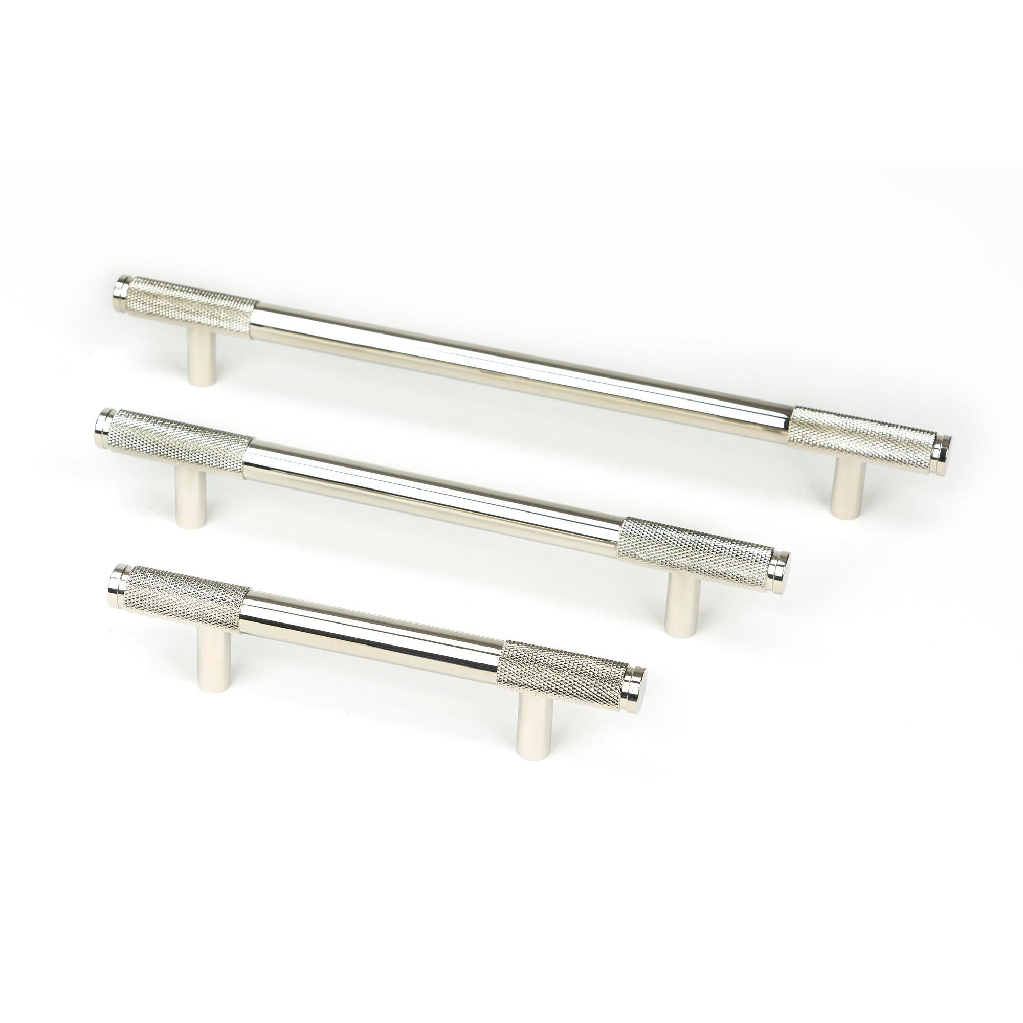 Polished Nickel Half Brompton Pull Handle - Large | From The Anvil - Pull Handles - From The Anvil - Yester Home