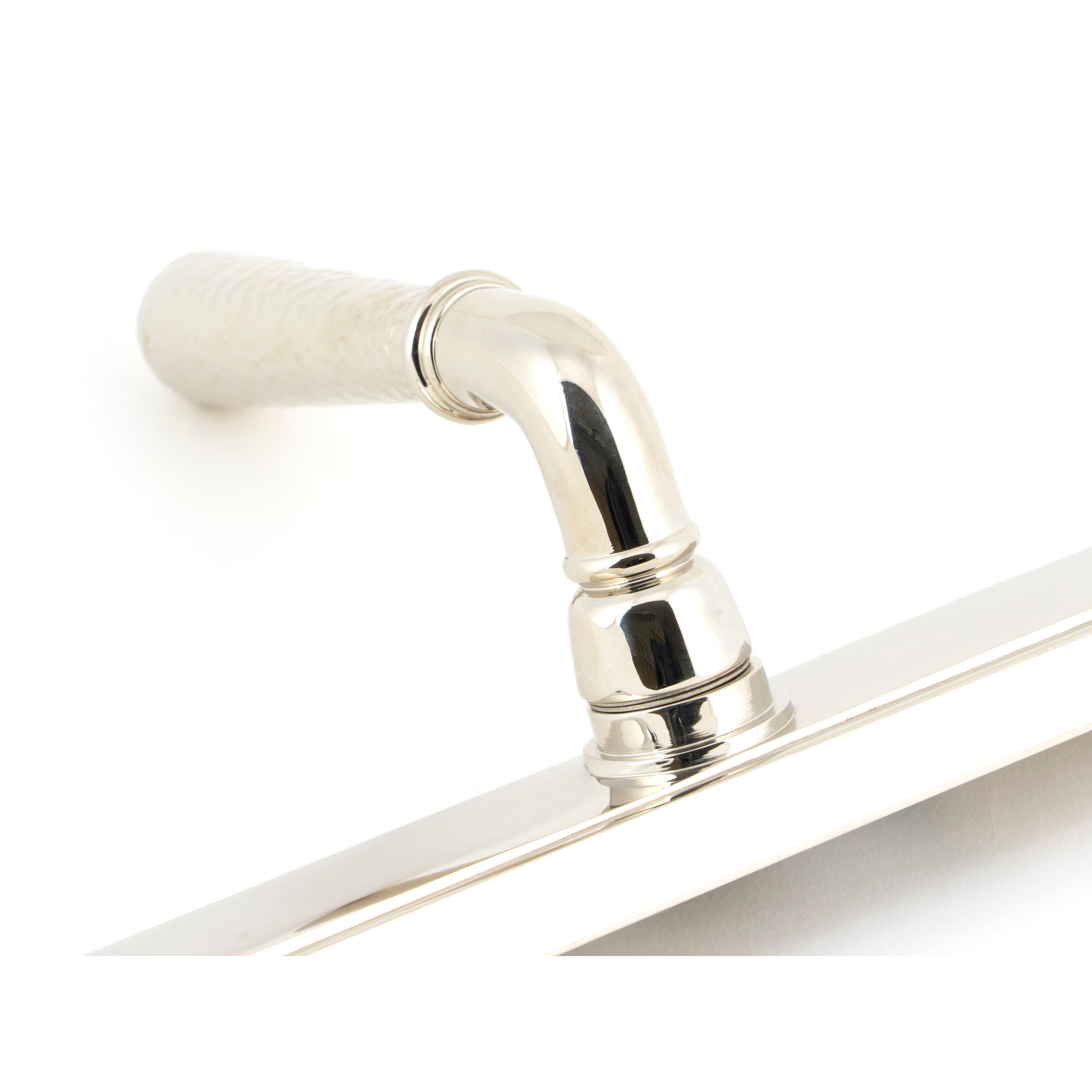 Polished Nickel Hammered Newbury Slimline Espag. Lock Set | From The Anvil-Espagnolette-Yester Home