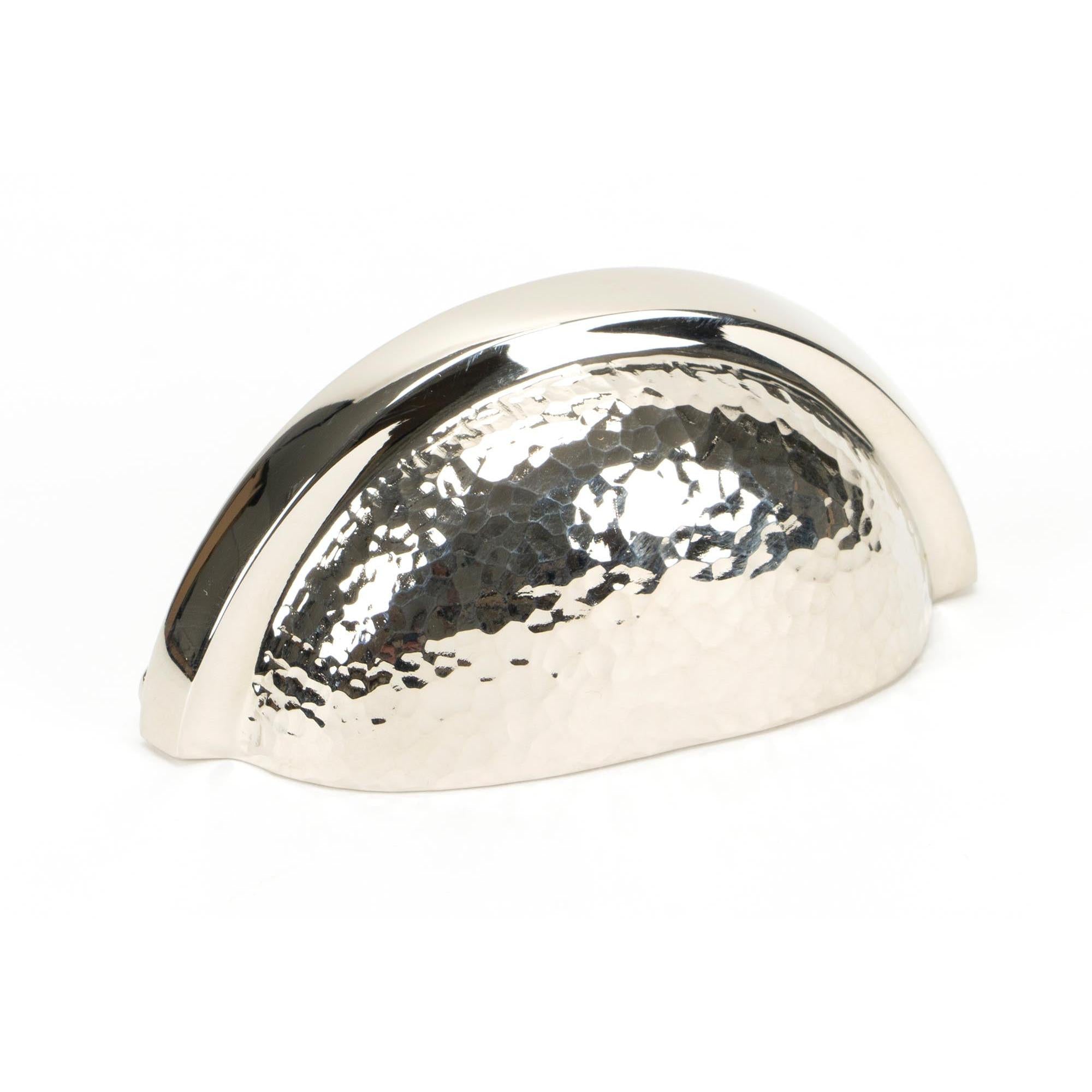 Polished Nickel Hammered Regency Concealed Drawer Pull | From The Anvil - Drawer Pulls - From The Anvil - Yester Home