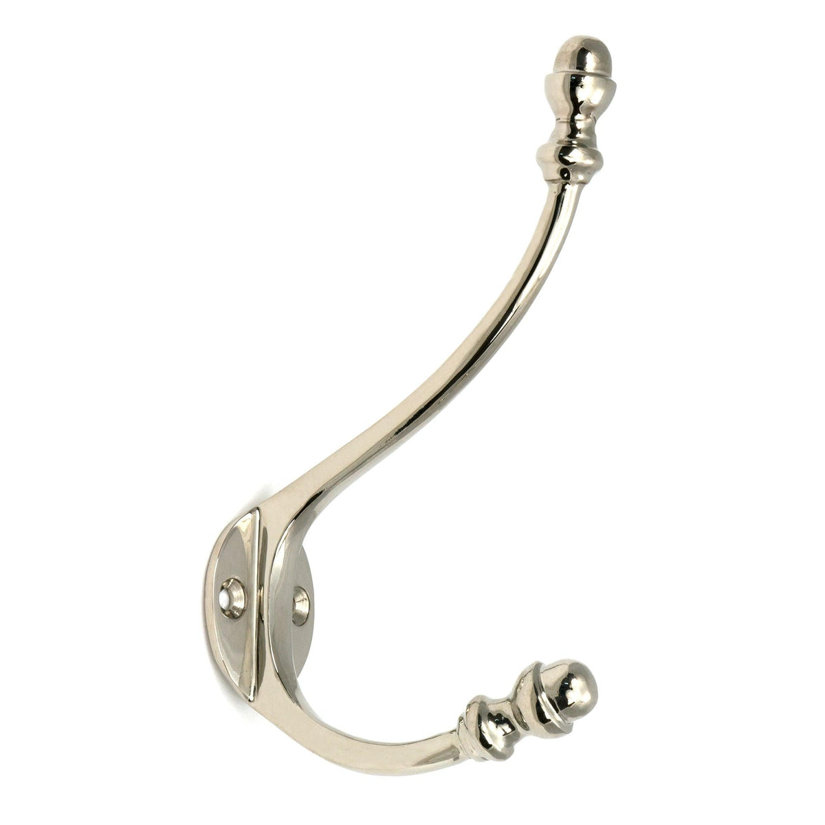 Polished Nickel Hat & Coat Hook | From The Anvil - Coat Hooks - From The Anvil - Yester Home