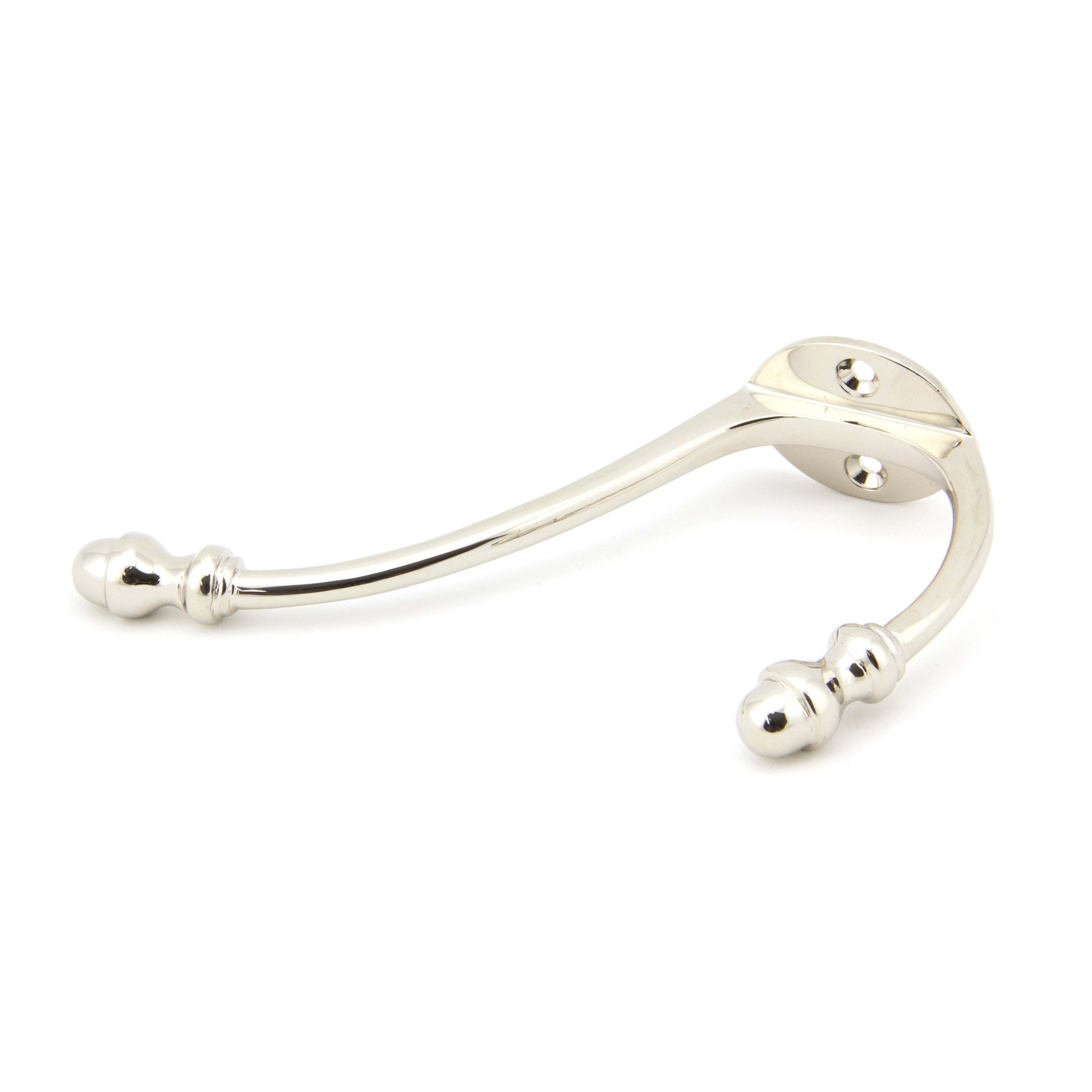 Polished Nickel Hat & Coat Hook | From The Anvil-Coat Hooks-Yester Home