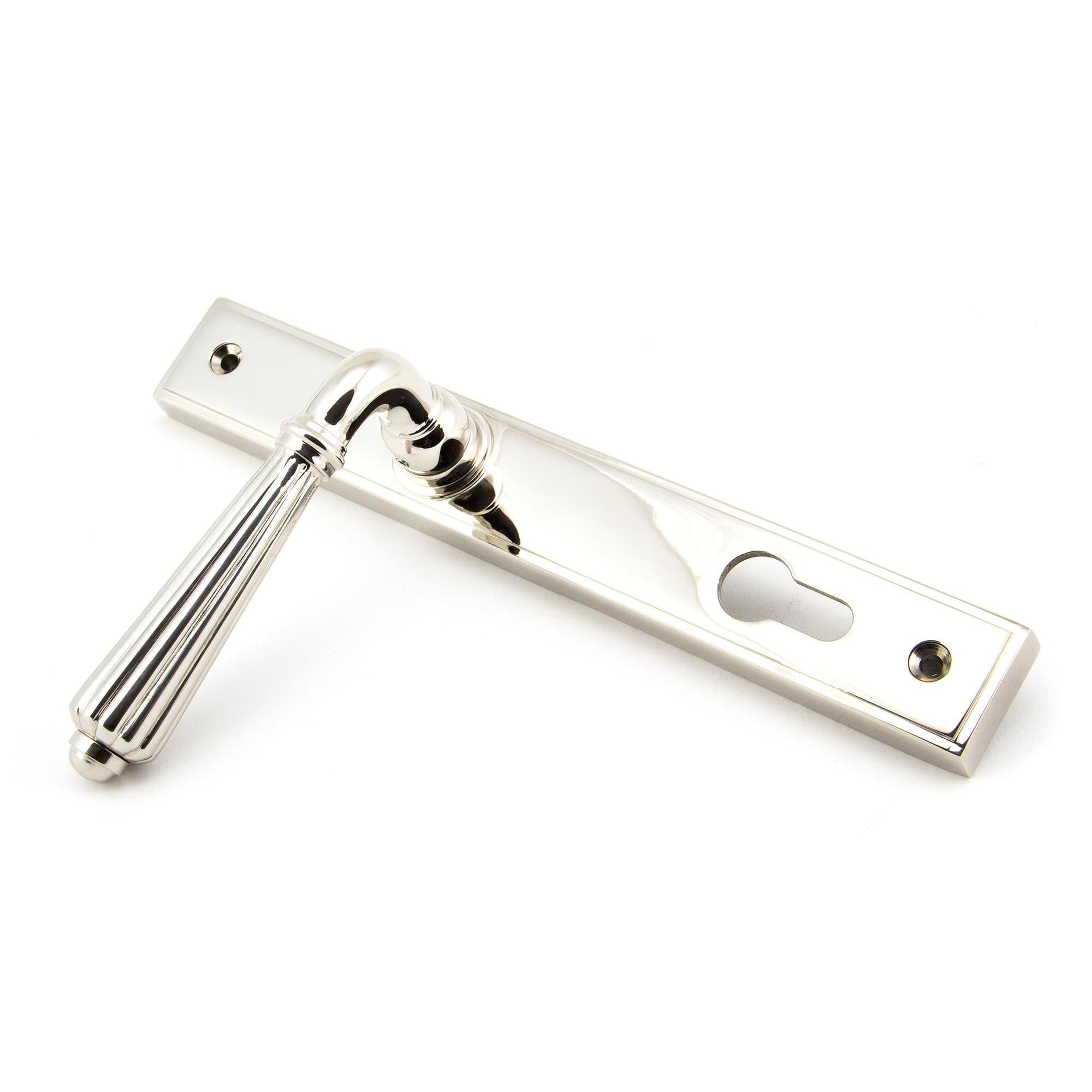 Polished Nickel Hinton Slimline Lever Espag. Lock Set | From The Anvil - Espagnolette - From The Anvil - Yester Home