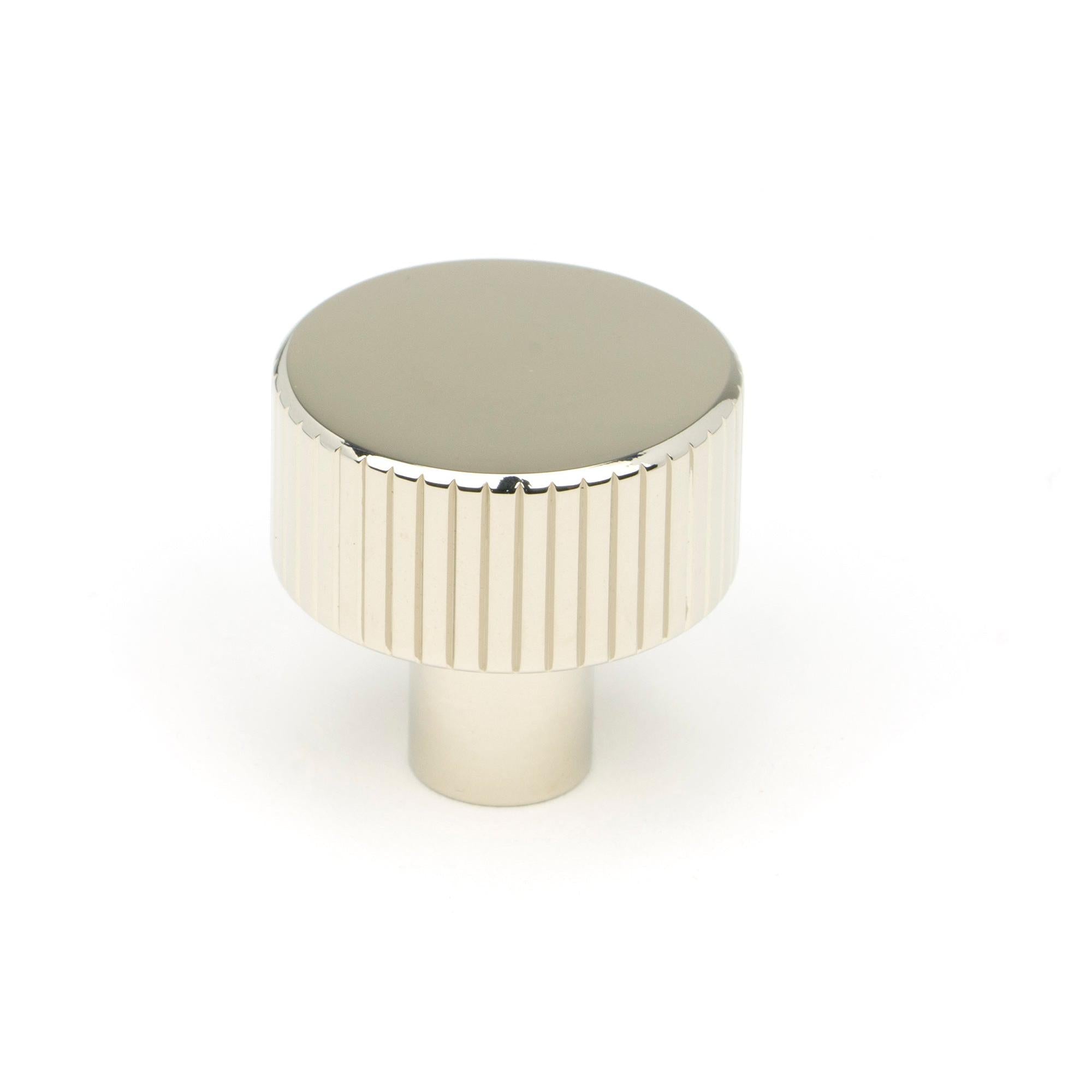 Polished Nickel Judd Cabinet Knob - 25mm (No rose) | From The Anvil - Cabinet Knobs - From The Anvil - Yester Home