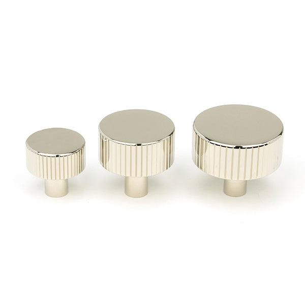Polished Nickel Judd Cabinet Knob - 25mm (No rose) | From The Anvil-Cabinet Knobs-Yester Home