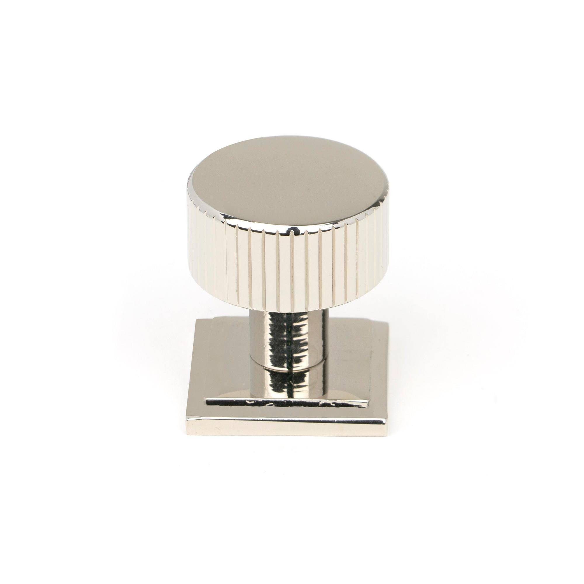 Polished Nickel Judd Cabinet Knob - 25mm (Square) | From The Anvil - Cabinet Knobs - From The Anvil - Yester Home