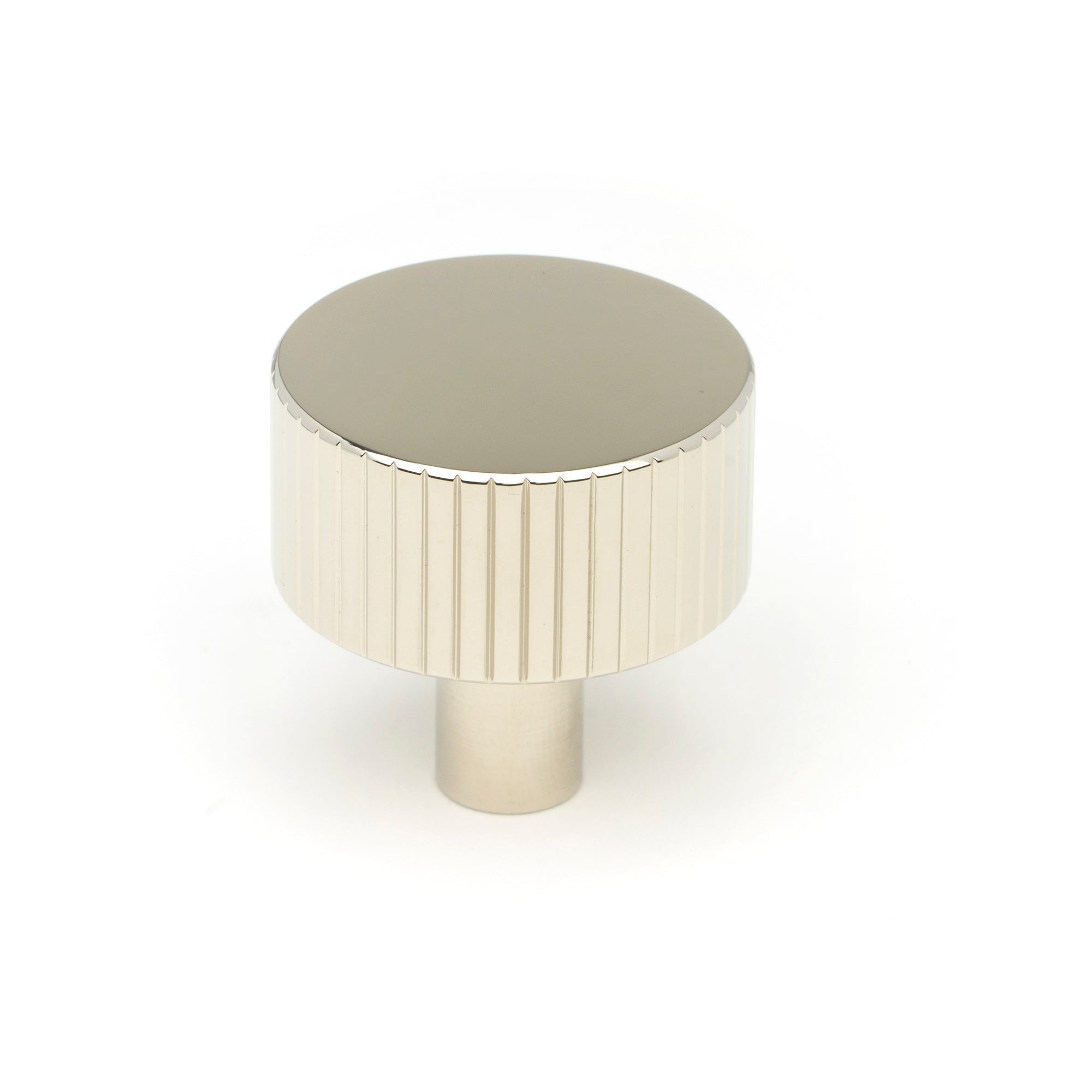 Polished Nickel Judd Cabinet Knob - 32mm (No rose) | From The Anvil-Cabinet Knobs-Yester Home