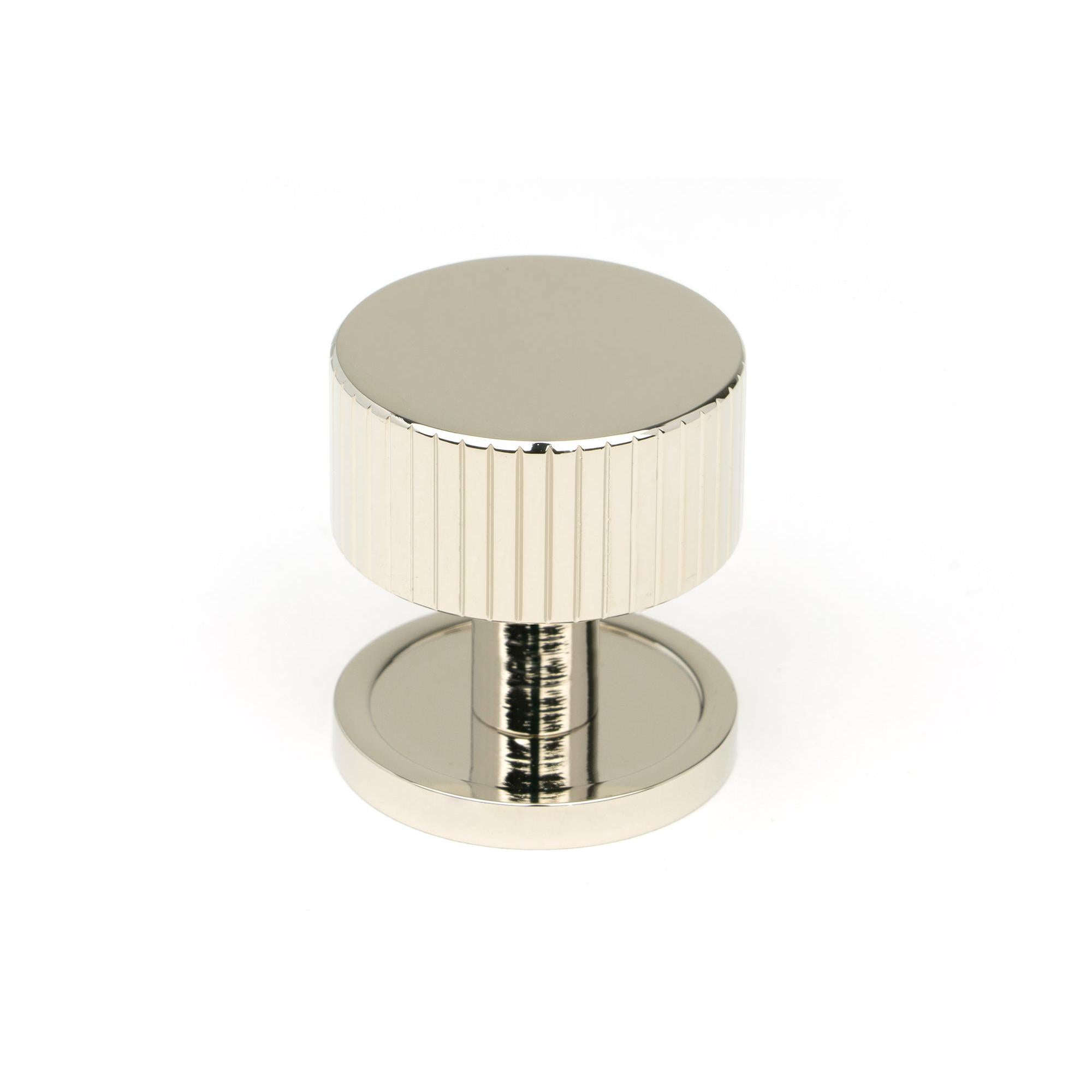 Polished Nickel Judd Cabinet Knob - 32mm (Plain) | From The Anvil - Cabinet Knobs - From The Anvil - Yester Home