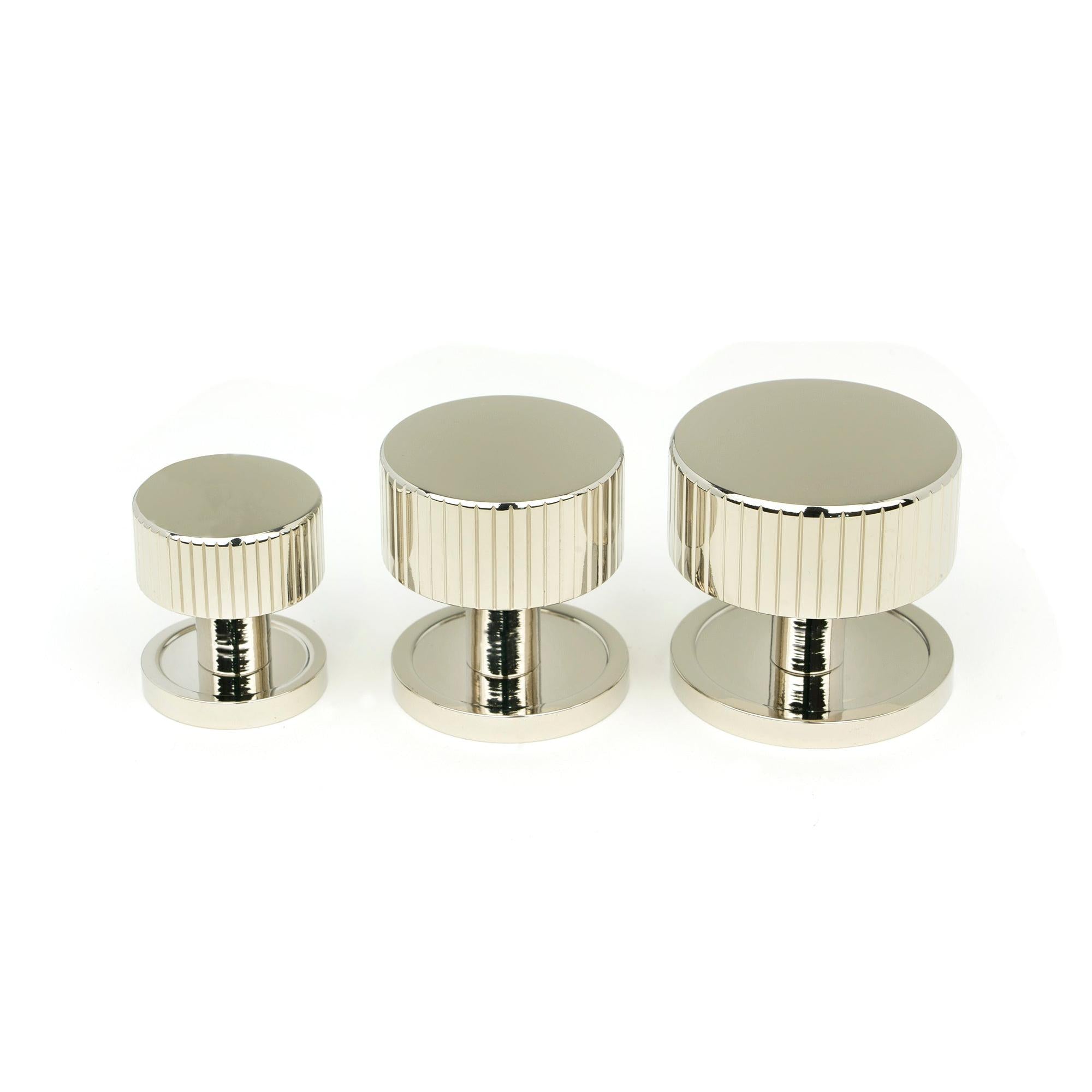 Polished Nickel Judd Cabinet Knob - 32mm (Plain) | From The Anvil - Cabinet Knobs - From The Anvil - Yester Home