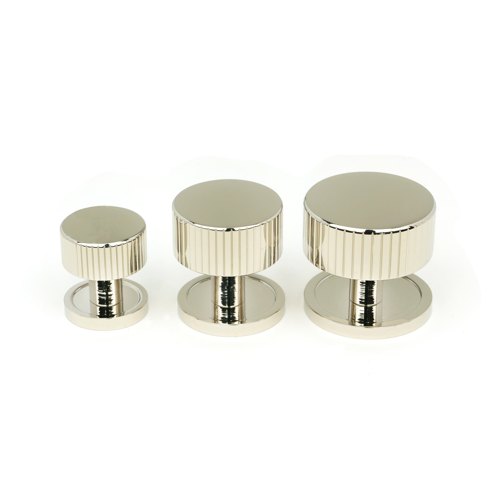 Polished Nickel Judd Cabinet Knob - 32mm (Plain) | From The Anvil-Cabinet Knobs-Yester Home