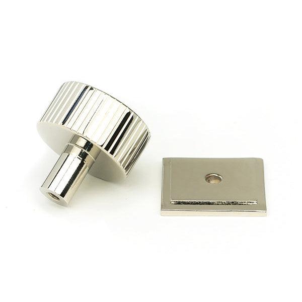 Polished Nickel Judd Cabinet Knob - 32mm (Square) | From The Anvil-Cabinet Knobs-Yester Home