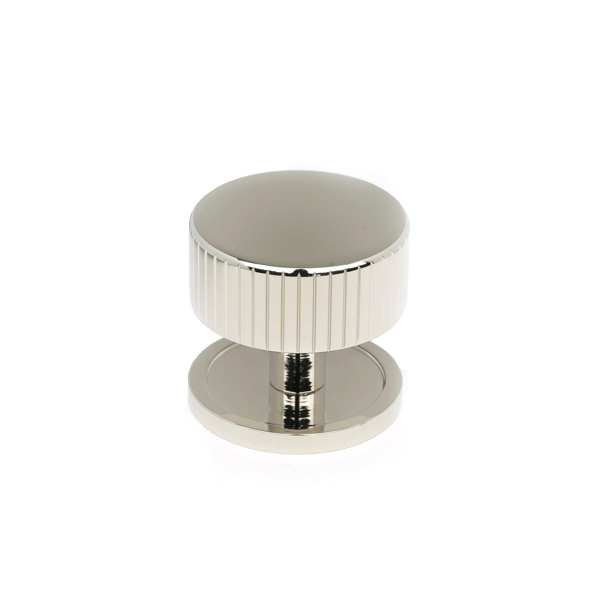 Polished Nickel Judd Cabinet Knob - 38mm (Plain) | From The Anvil - Cabinet Knobs - From The Anvil - Yester Home