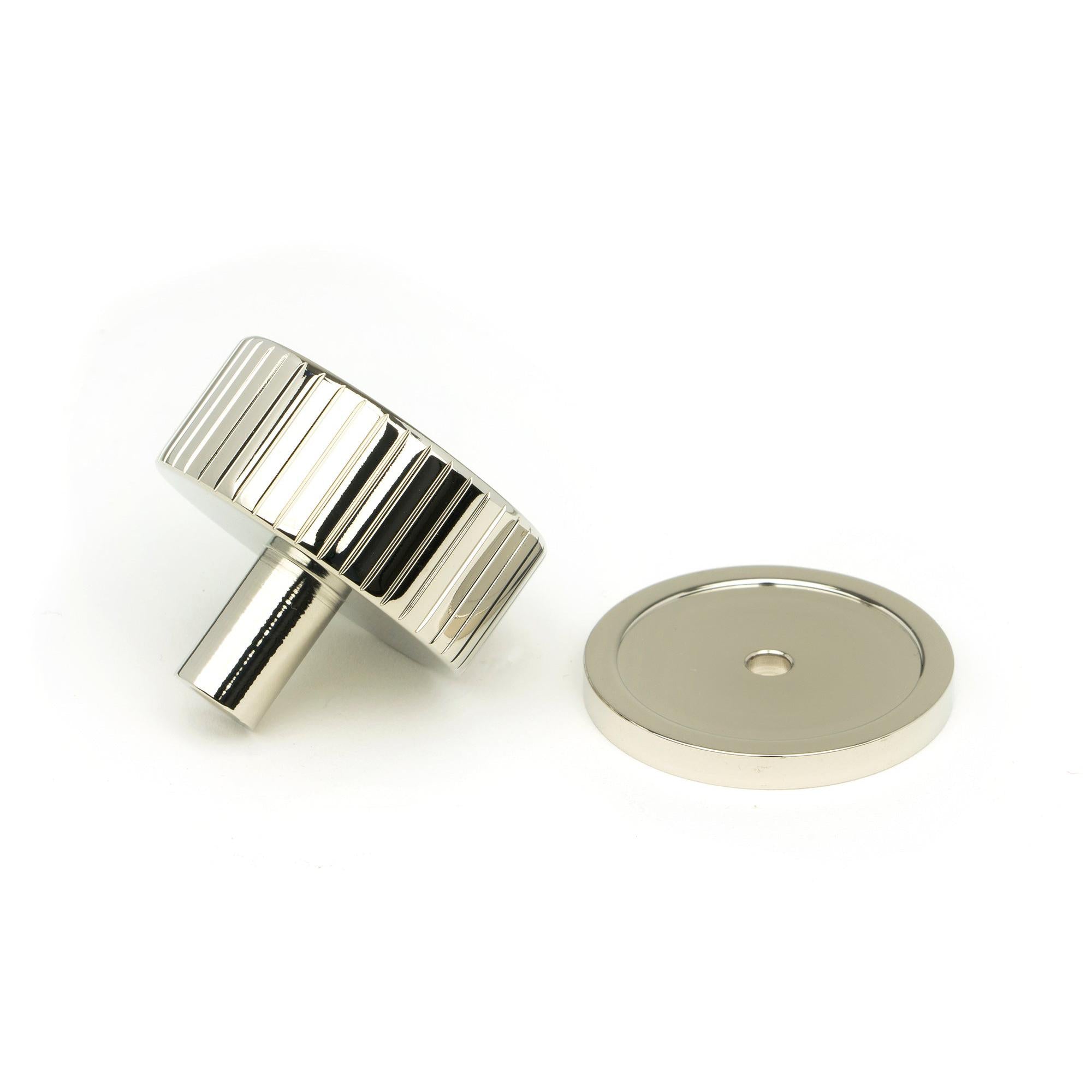 Polished Nickel Judd Cabinet Knob - 38mm (Plain) | From The Anvil - Cabinet Knobs - From The Anvil - Yester Home