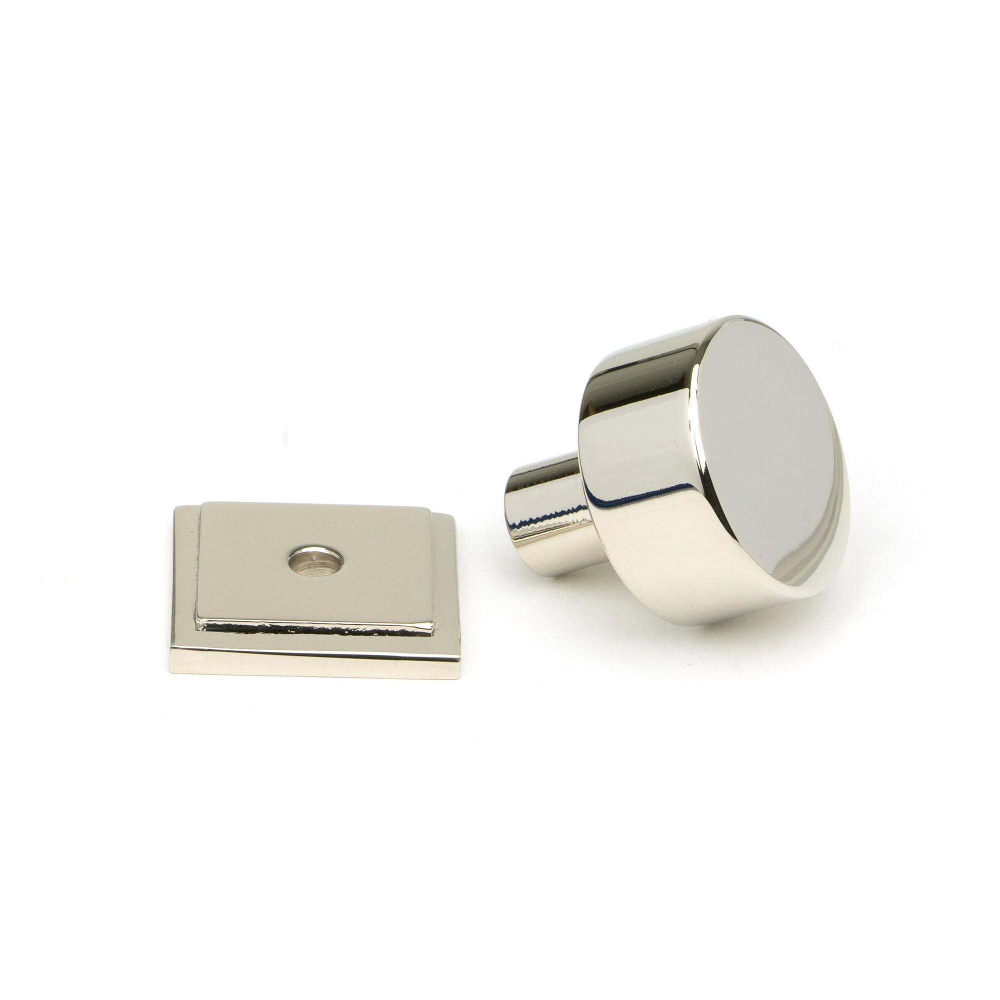 Polished Nickel Kelso Cabinet Knob - 25mm (Square) | From The Anvil - Cabinet Knobs - From The Anvil - Yester Home
