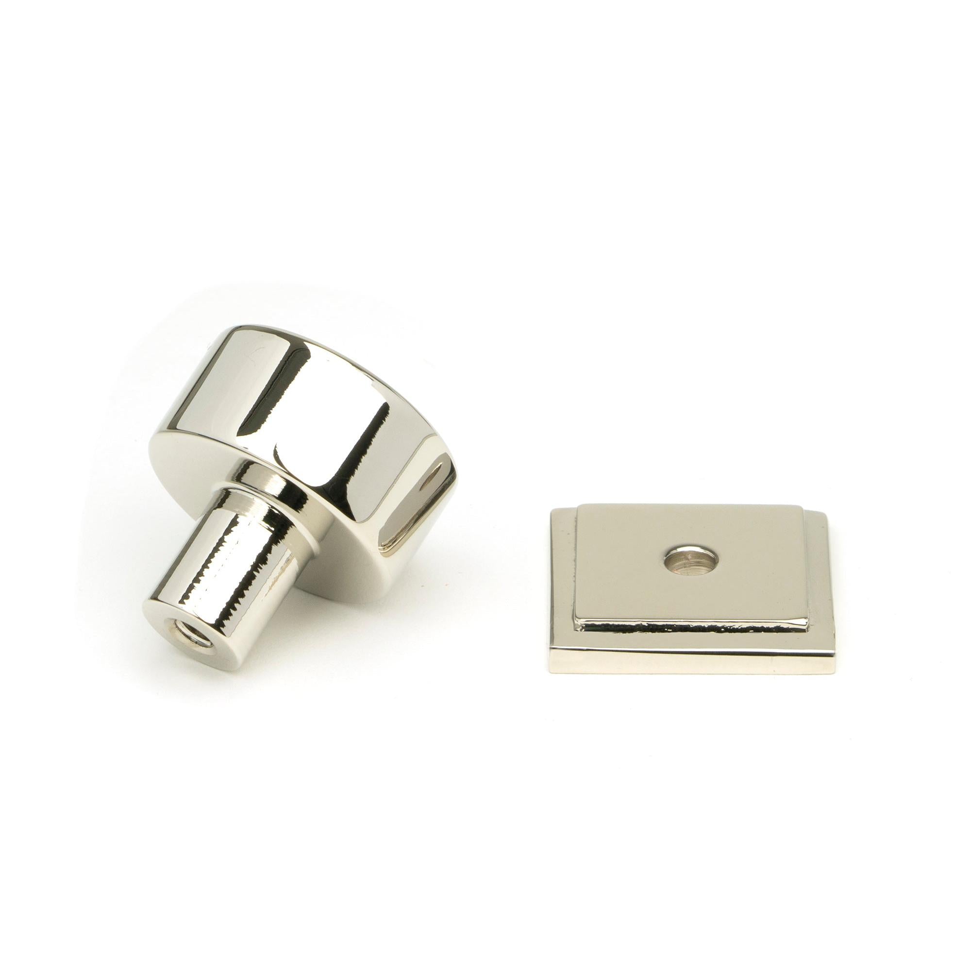 Polished Nickel Kelso Cabinet Knob - 25mm (Square) | From The Anvil - Cabinet Knobs - From The Anvil - Yester Home