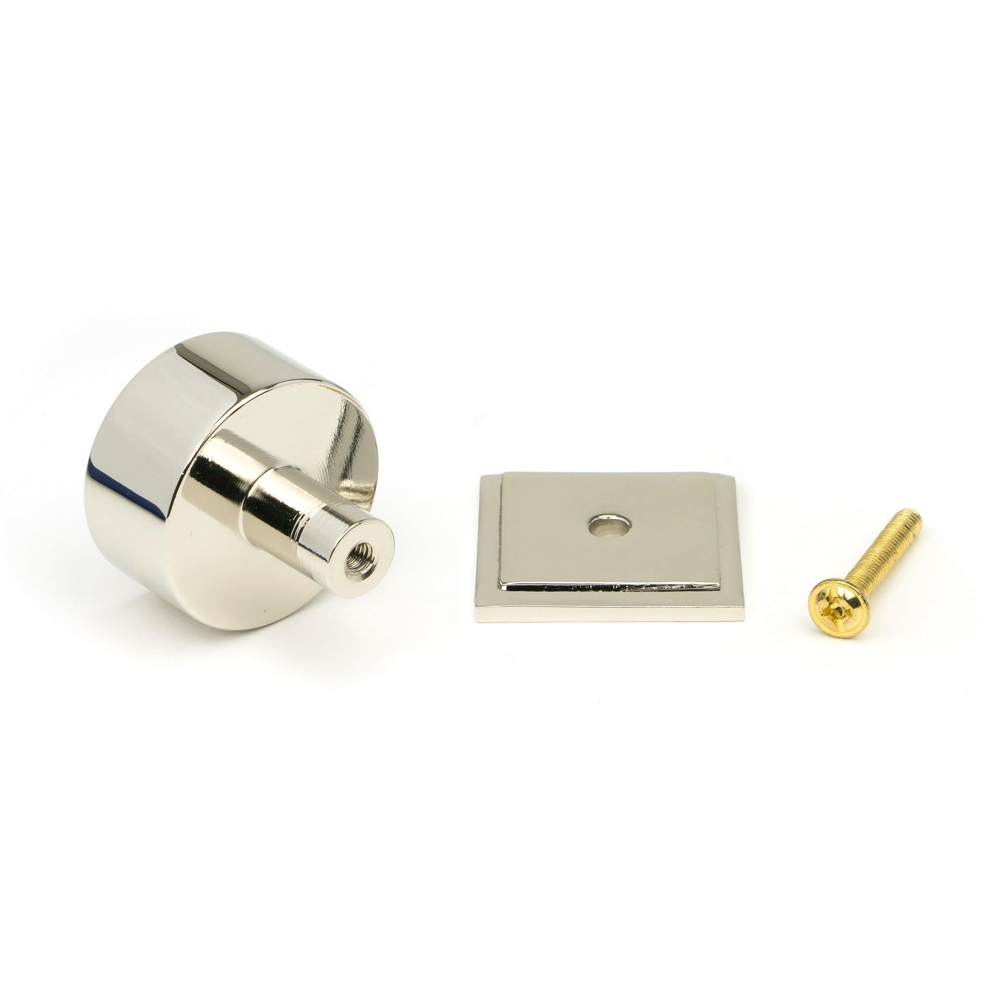 Polished Nickel Kelso Cabinet Knob - 32mm (Square) | From The Anvil - Cabinet Knobs - From The Anvil - Yester Home
