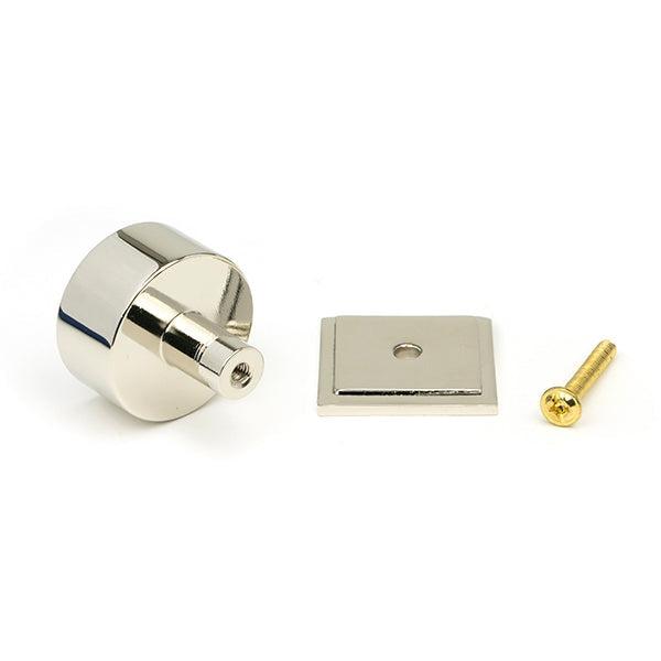 Polished Nickel Kelso Cabinet Knob - 32mm (Square) | From The Anvil-Cabinet Knobs-Yester Home