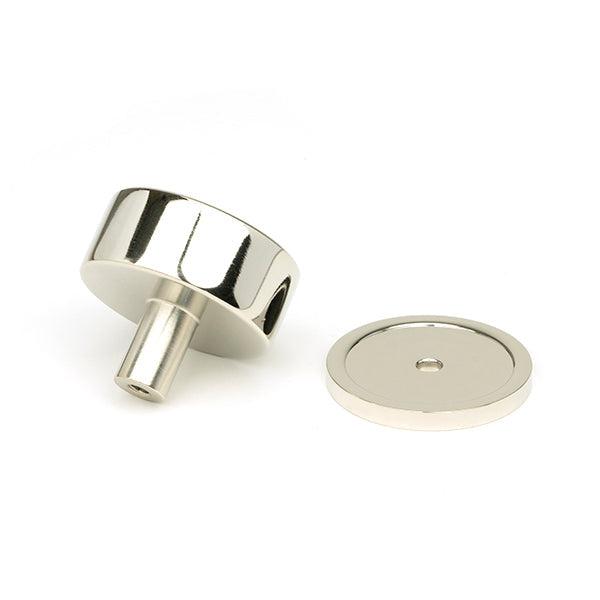 Polished Nickel Kelso Cabinet Knob - 38mm (Plain) | From The Anvil-Cabinet Knobs-Yester Home