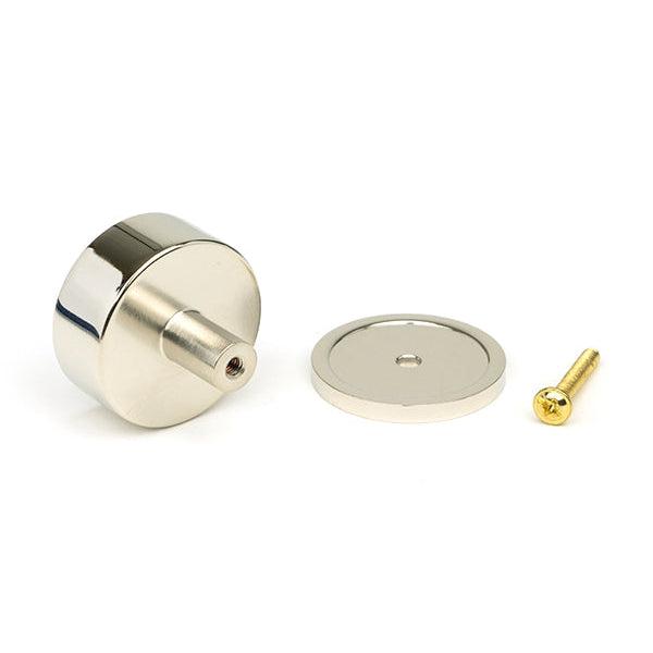 Polished Nickel Kelso Cabinet Knob - 38mm (Plain) | From The Anvil-Cabinet Knobs-Yester Home