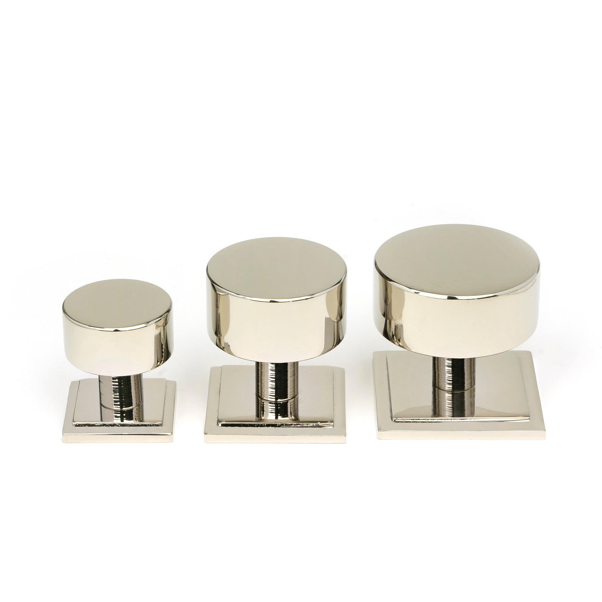 Polished Nickel Kelso Cabinet Knob - 38mm (Square) | From The Anvil - Cabinet Knobs - From The Anvil - Yester Home