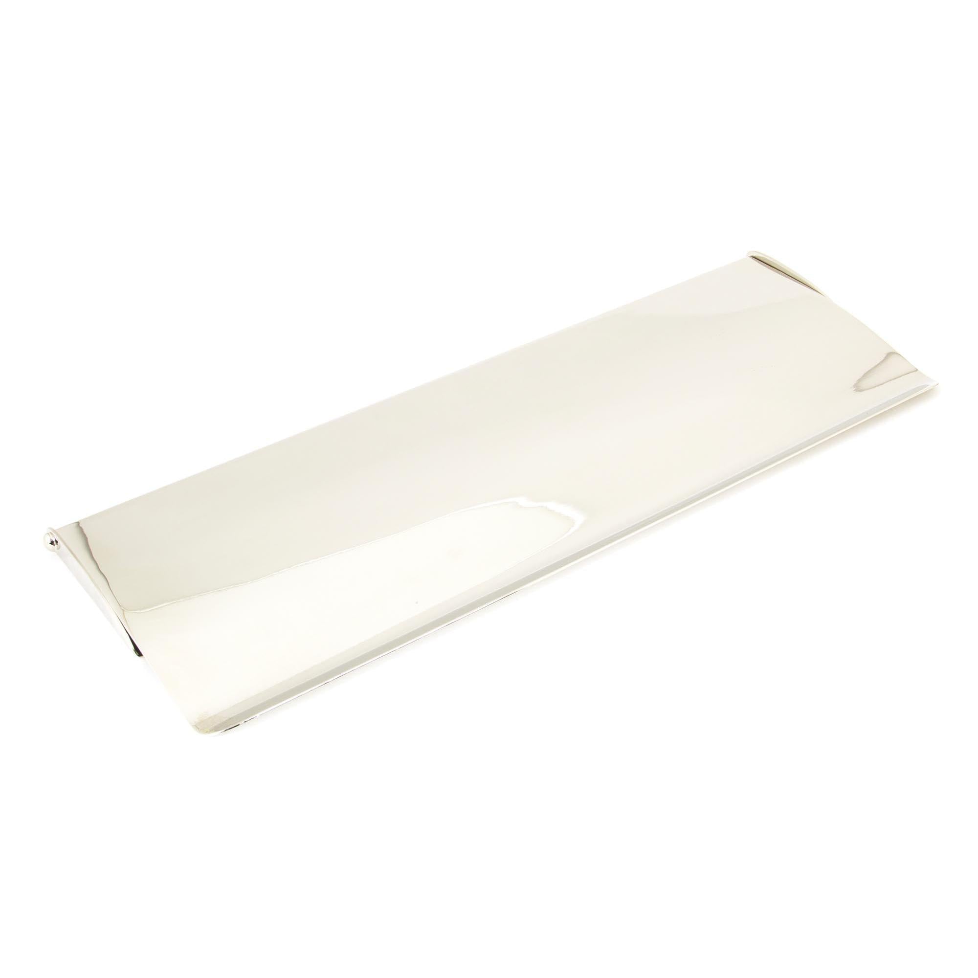 Polished Nickel Large Letter Plate Cover | From The Anvil - Letter Plate Covers - From The Anvil - Yester Home