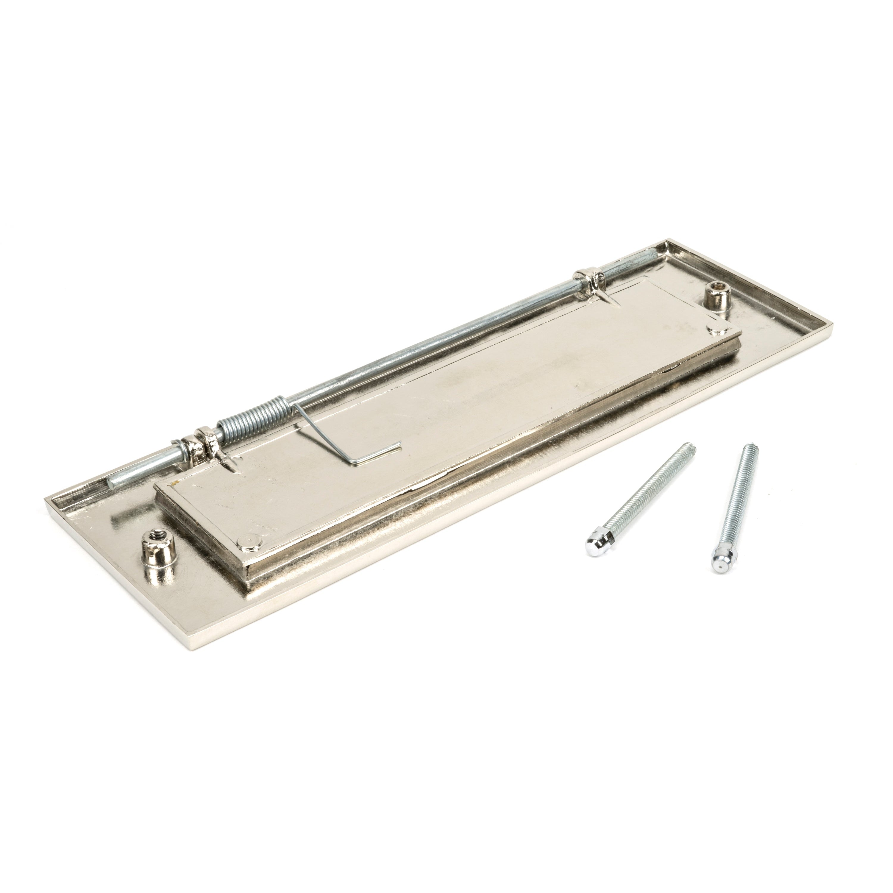 Polished Nickel Large Letter Plate | From The Anvil-Letter Plates-Yester Home