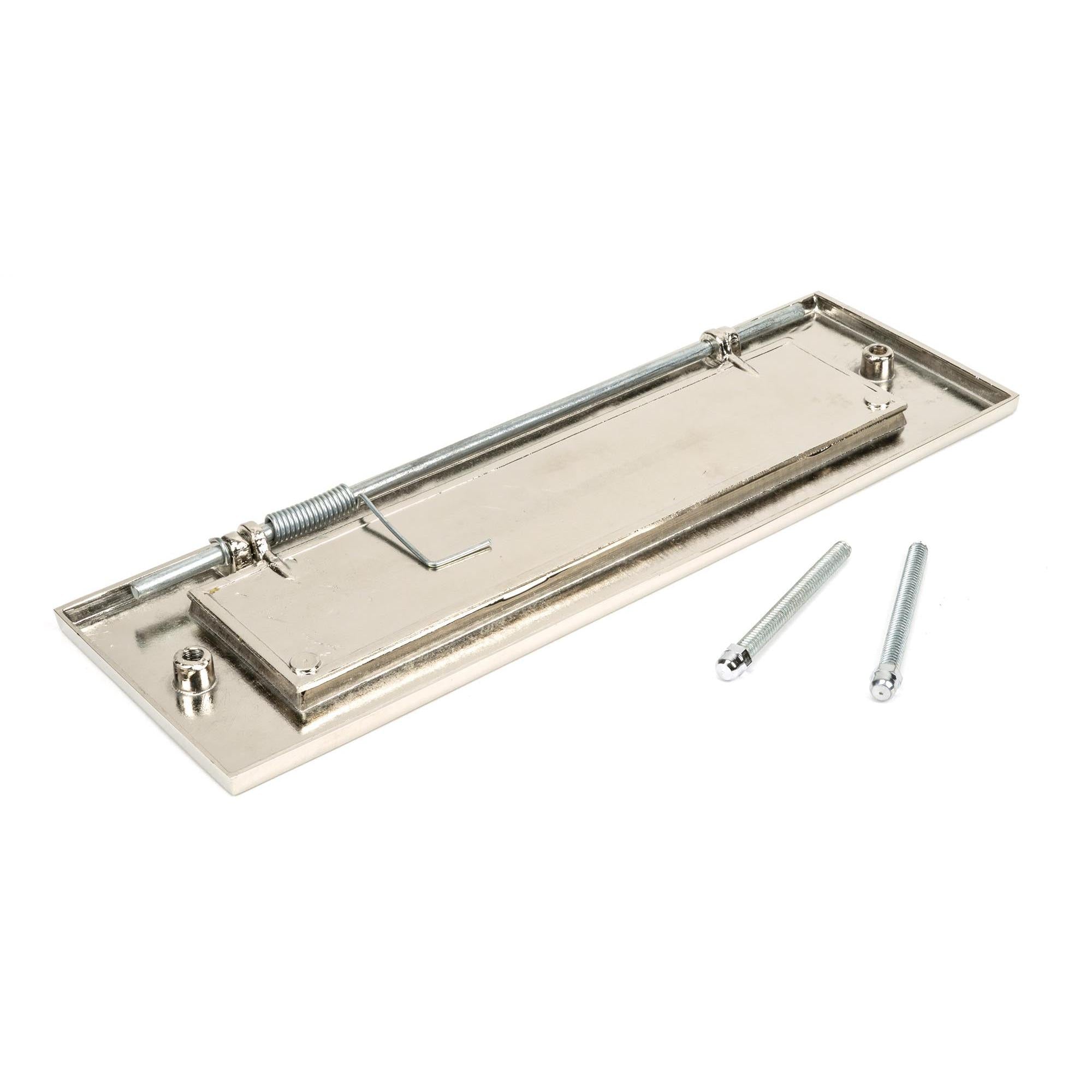 Polished Nickel Large Letter Plate | From The Anvil - Letter Plates - From The Anvil - Yester Home