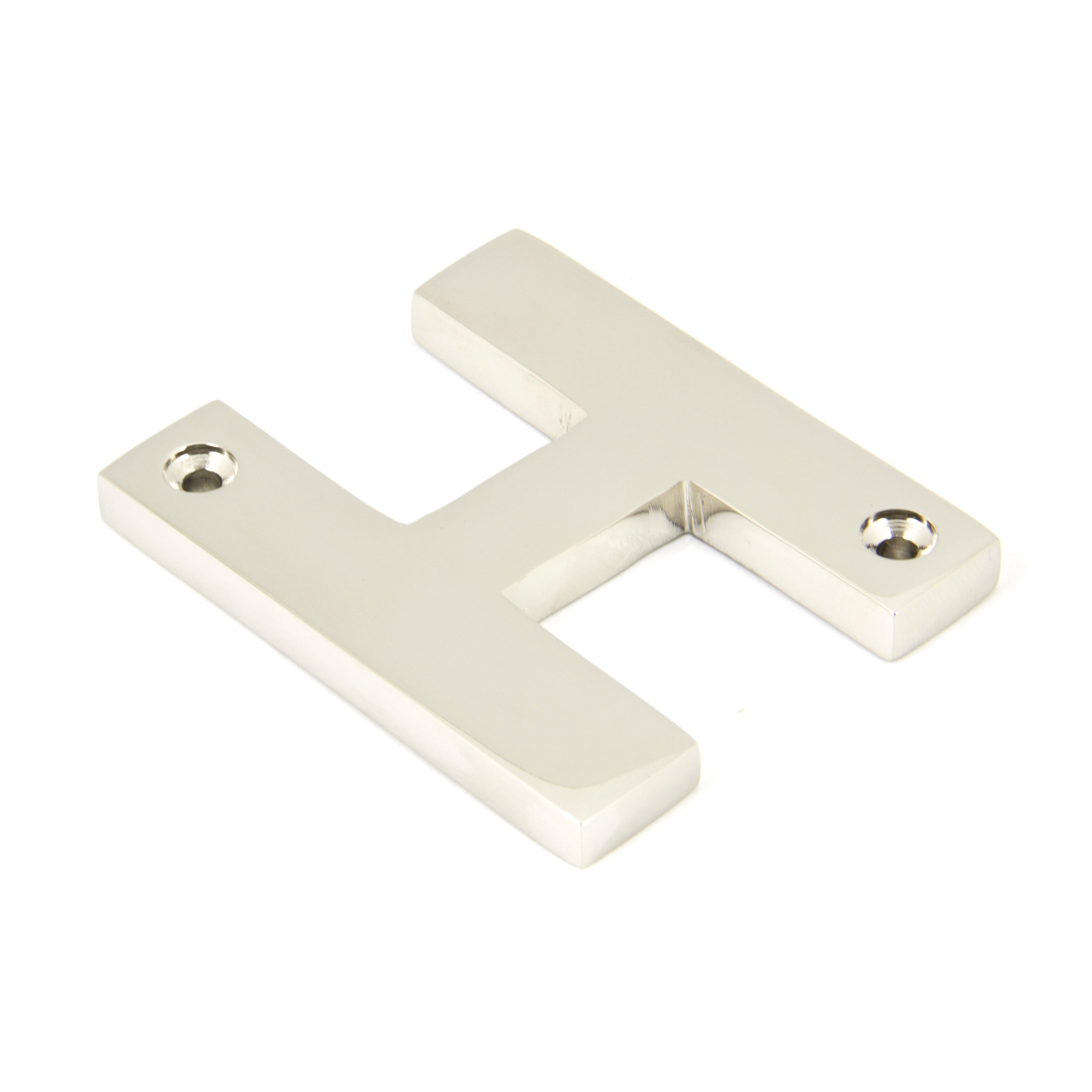 Polished Nickel Letter H | From The Anvil-Letters-Yester Home