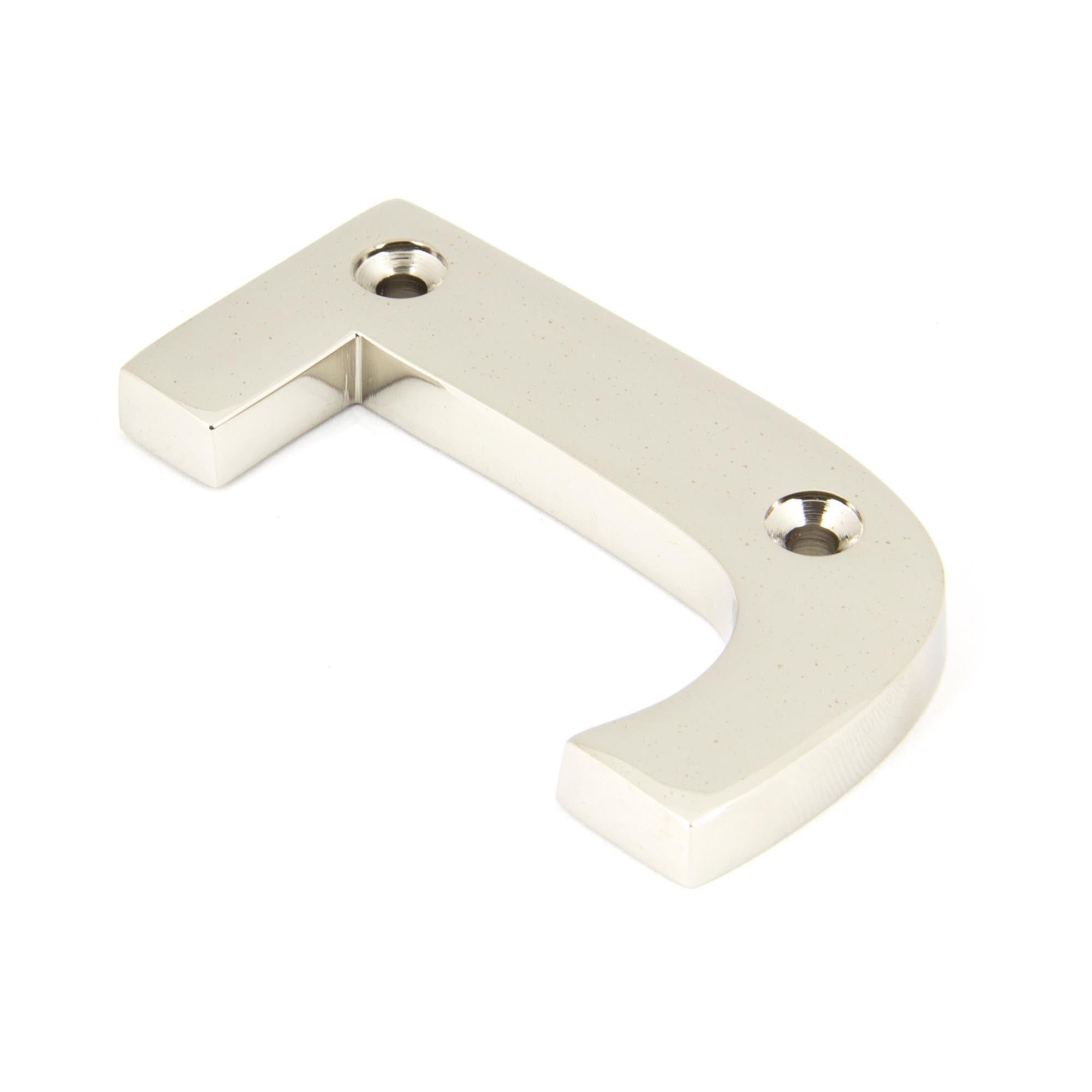 Polished Nickel Letter J | From The Anvil - Letters - From The Anvil - Yester Home