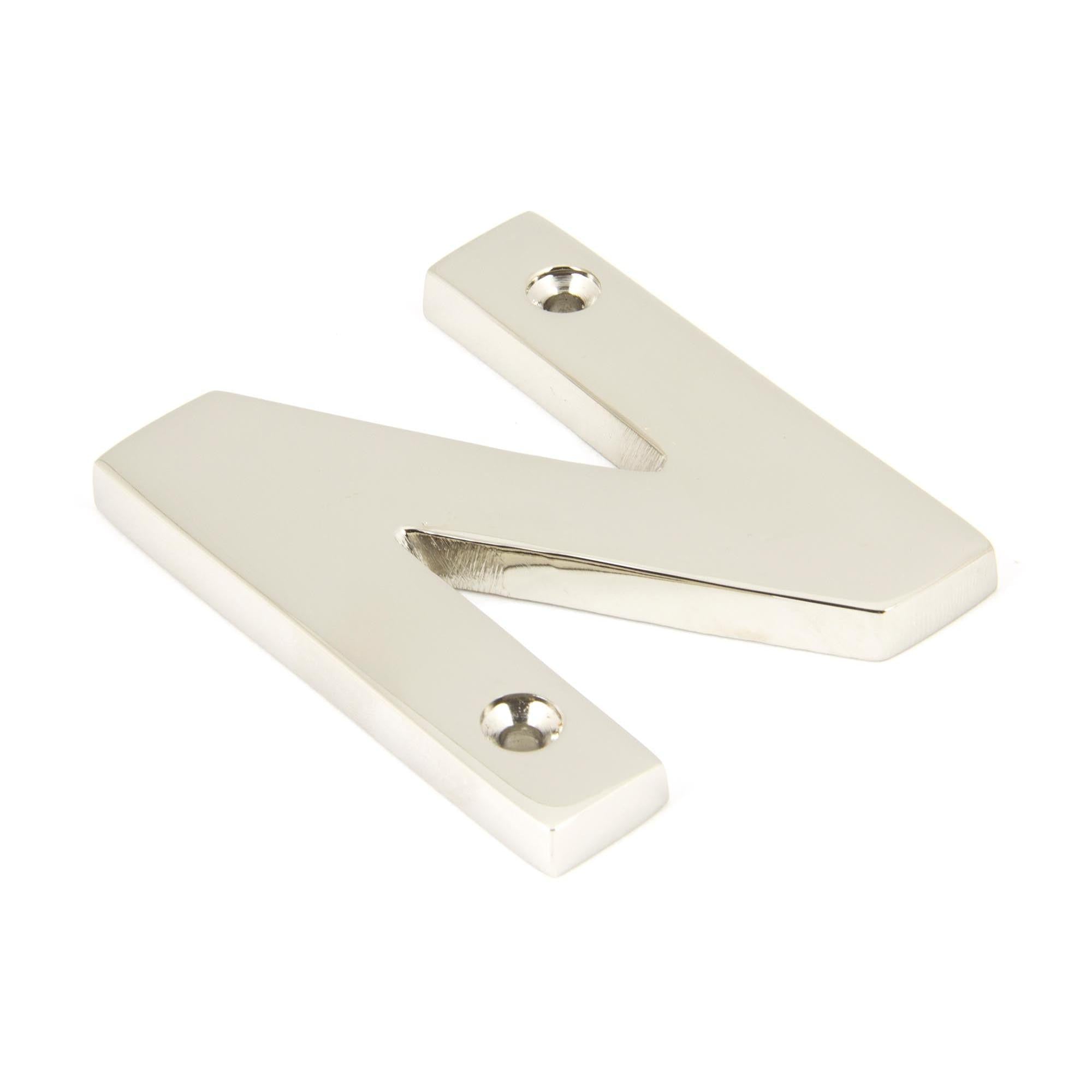 Polished Nickel Letter N | From The Anvil - Letters - From The Anvil - Yester Home