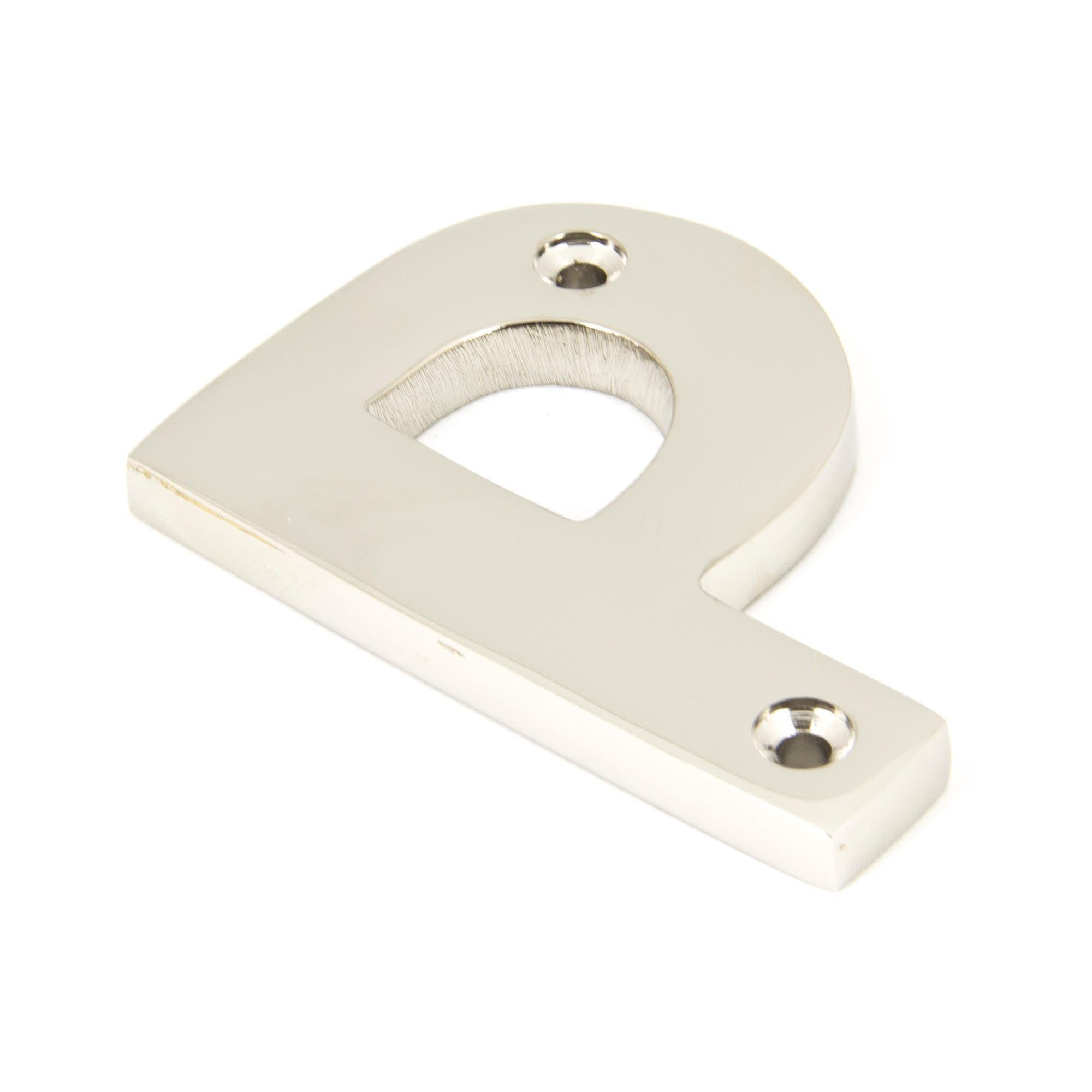 Polished Nickel Letter P | From The Anvil - Letters - From The Anvil - Yester Home
