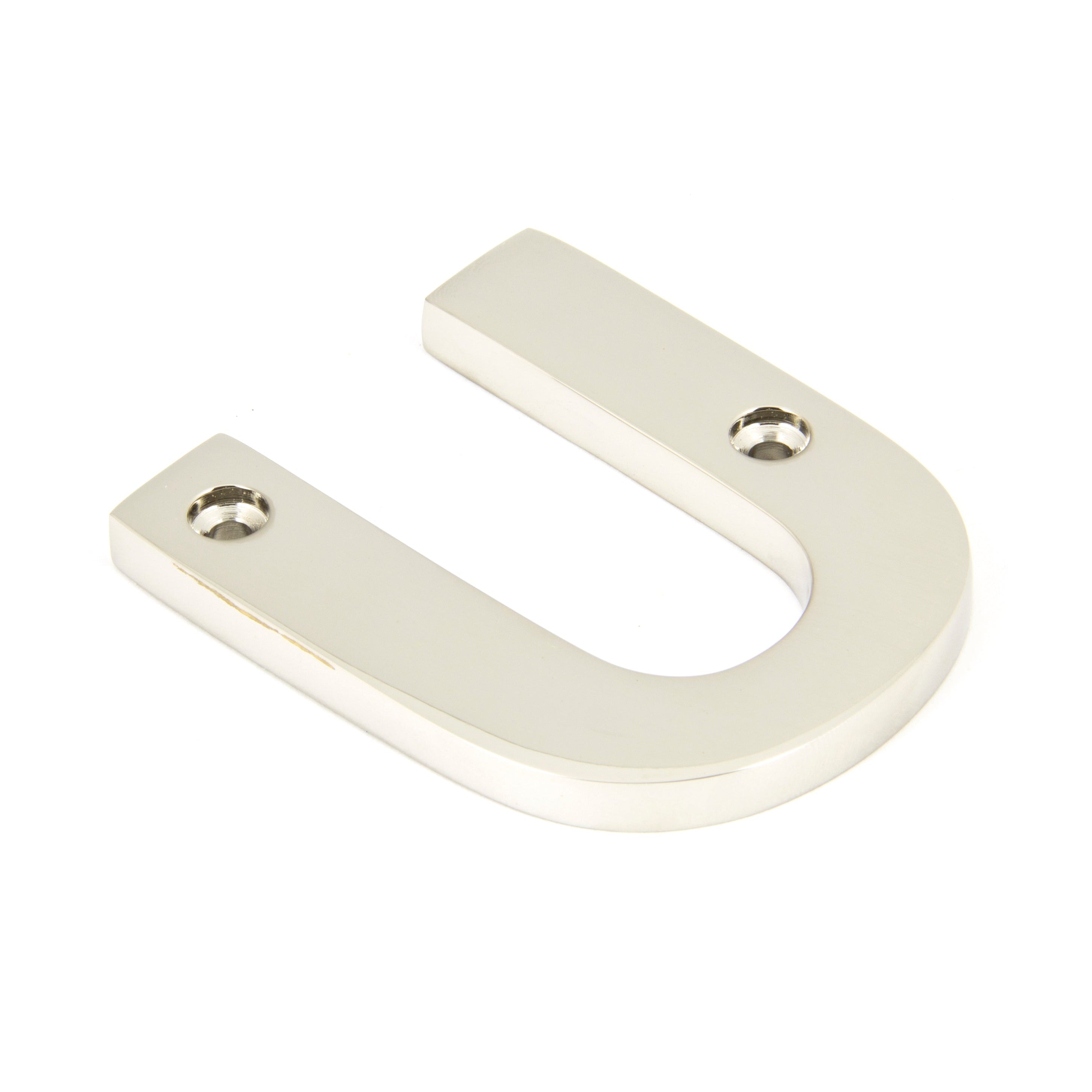 Polished Nickel Letter U | From The Anvil-Letters-Yester Home