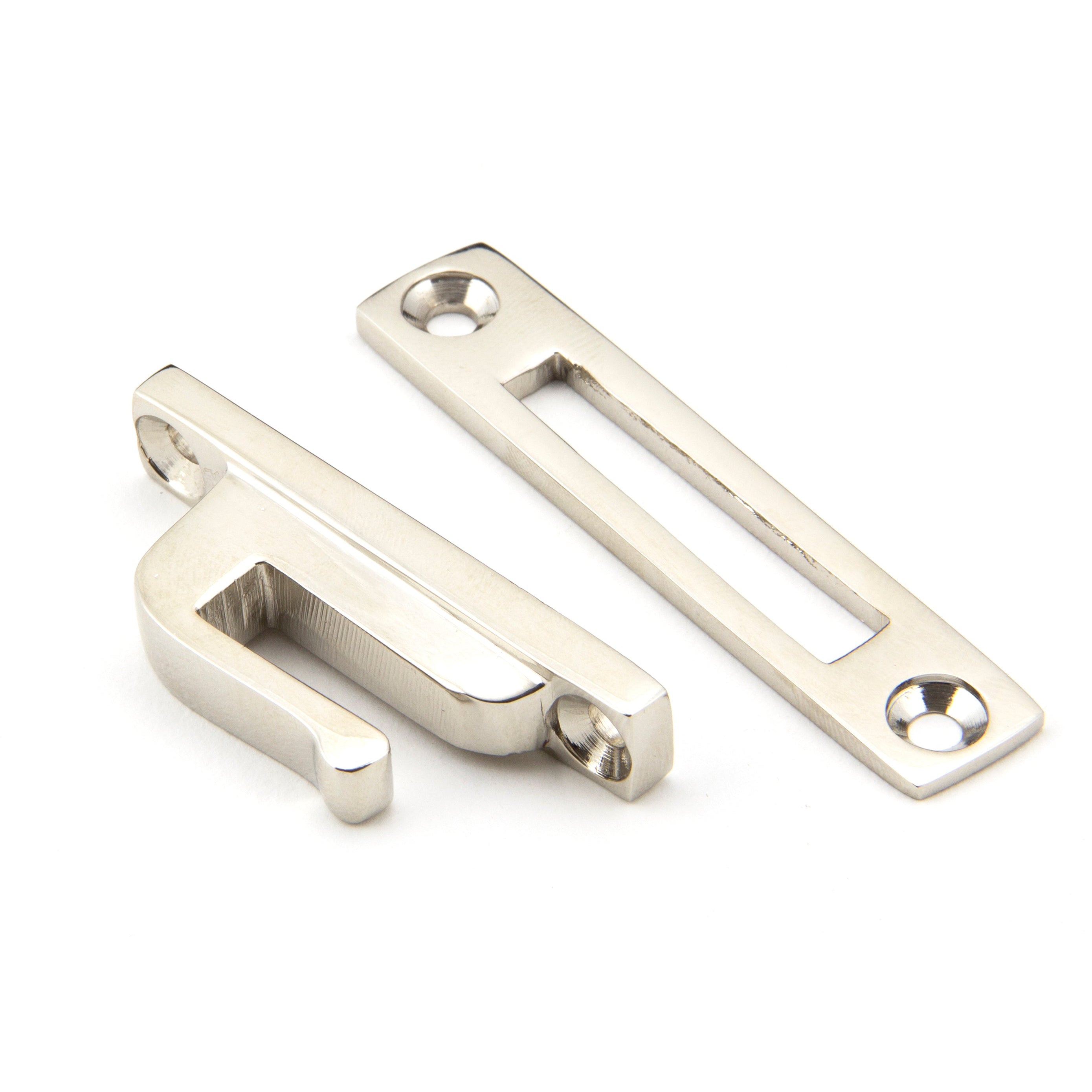 Polished Nickel Locking Hinton Fastener | From The Anvil-Locking Fasteners-Yester Home