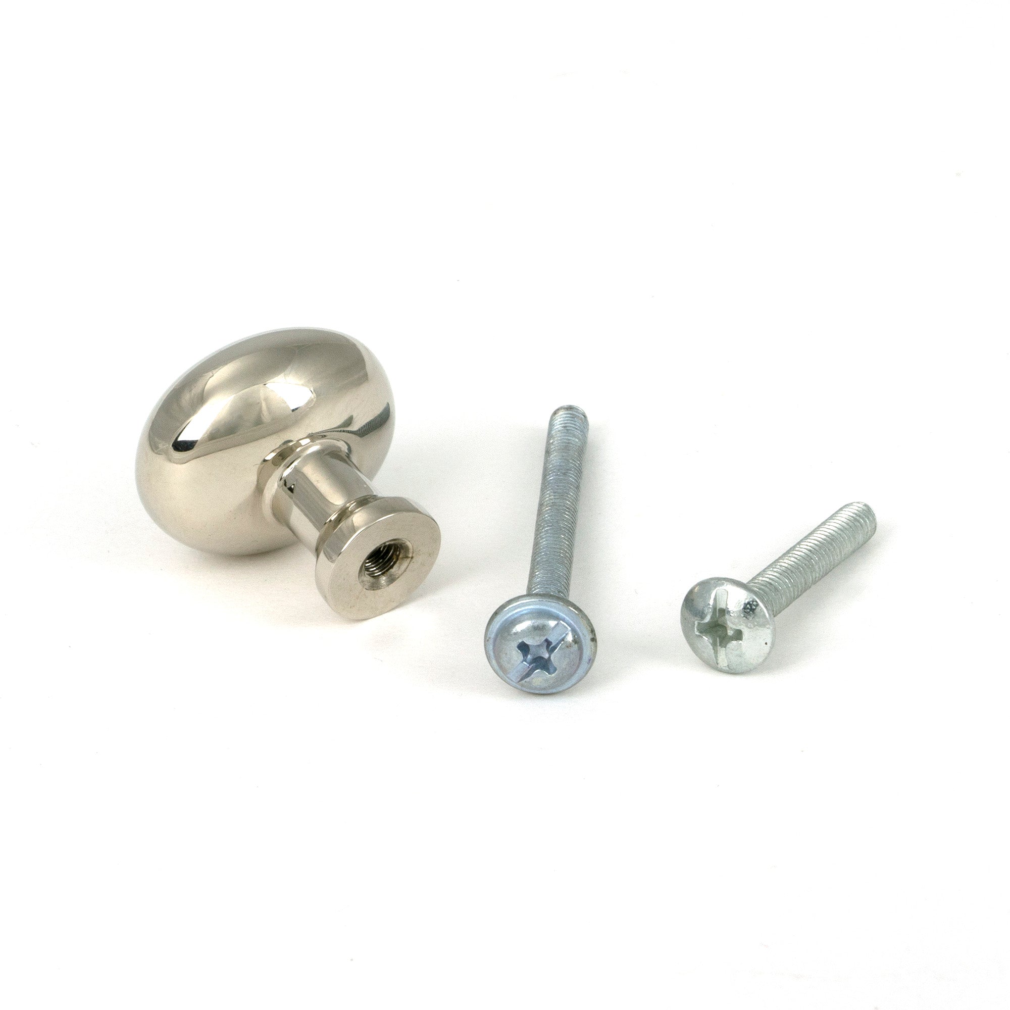 Polished Nickel Moore Cabinet Knob - 25mm - Cabinet Knobs - From The Anvil - Yester Home