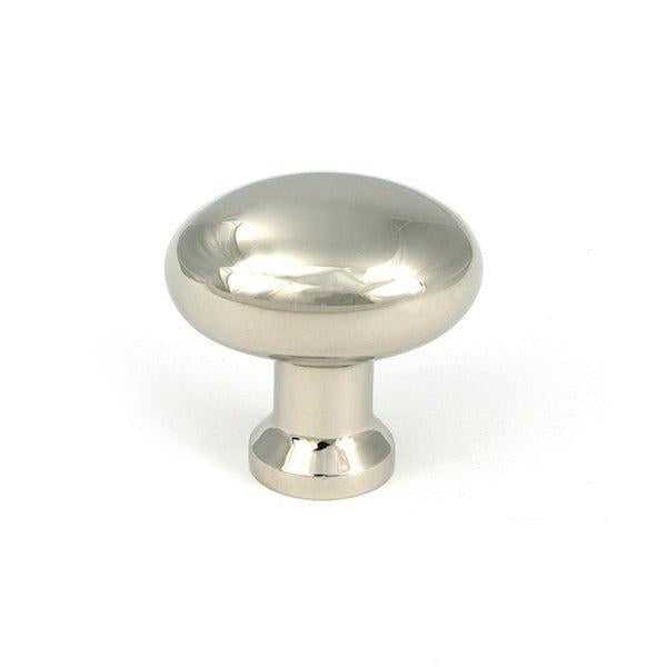 Polished Nickel Moore Cabinet Knob - 32mm - Cabinet Knobs - From The Anvil - Yester Home