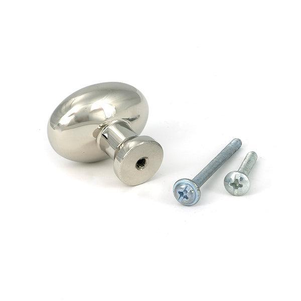 Polished Nickel Moore Cabinet Knob - 38mm - Cabinet Knobs - From The Anvil - Yester Home