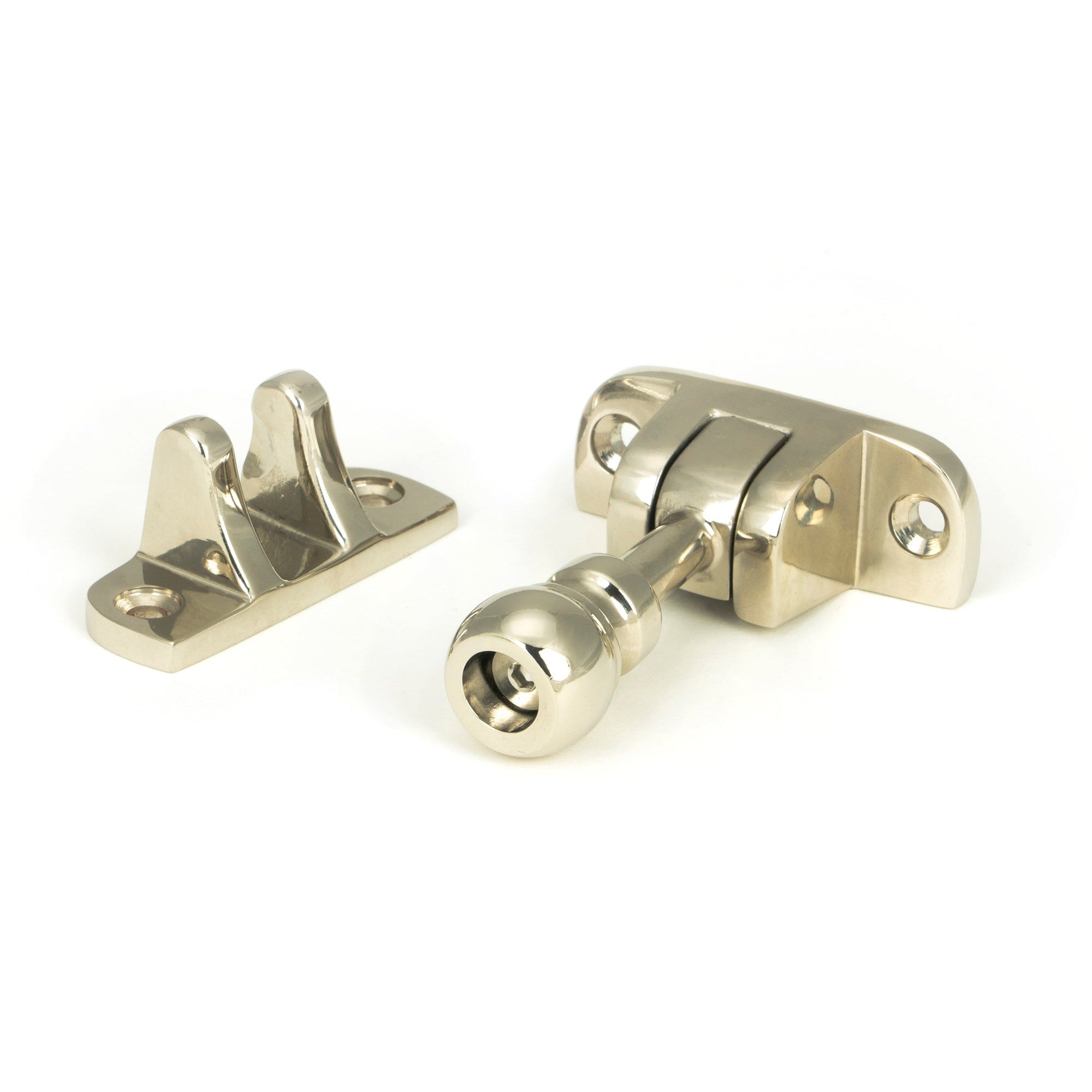 Polished Nickel Mushroom Brighton Fastener (Radiused) | From The Anvil-Fasteners-Yester Home