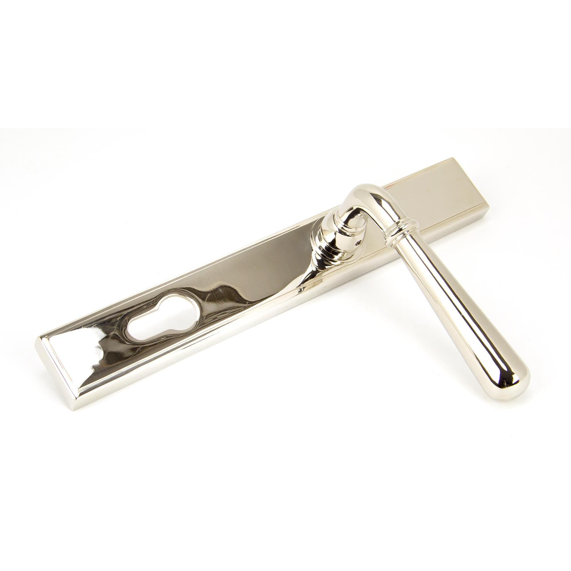 Polished Nickel Newbury Slimline Lever Espag. Lock Set | From The Anvil - Espagnolette - From The Anvil - Yester Home