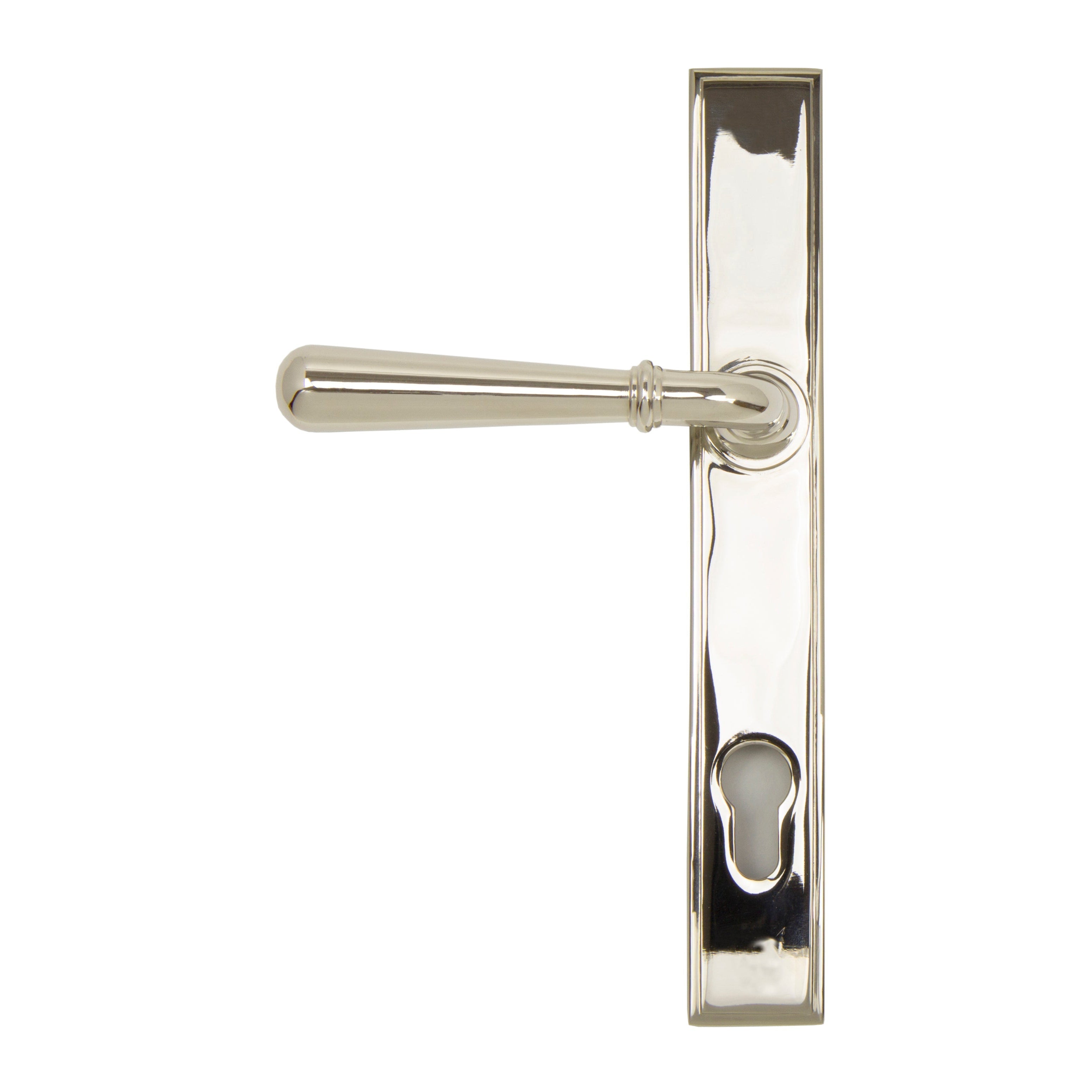 Polished Nickel Newbury Slimline Lever Espag. Lock Set | From The Anvil-Espagnolette-Yester Home