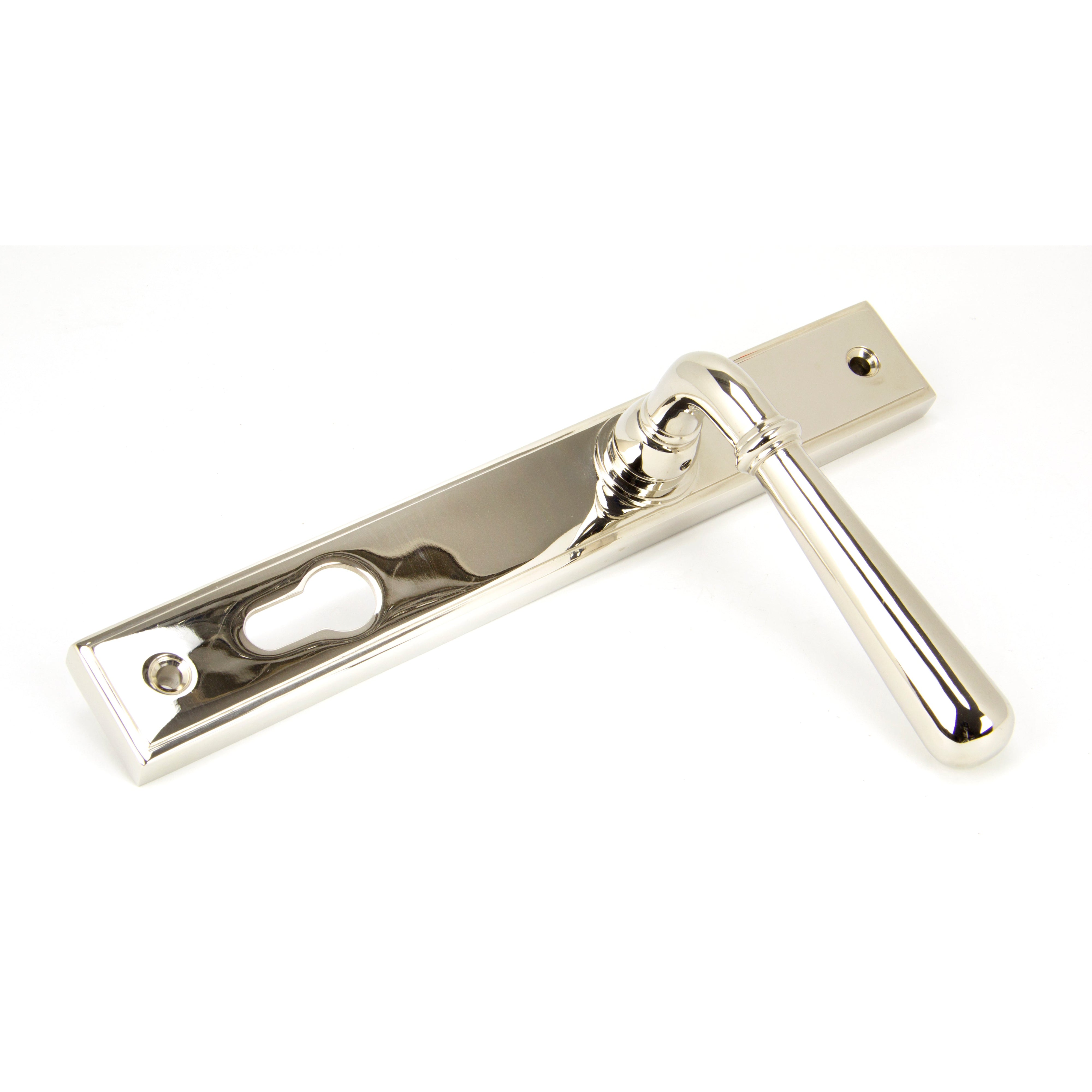 Polished Nickel Newbury Slimline Lever Espag. Lock Set | From The Anvil-Espagnolette-Yester Home