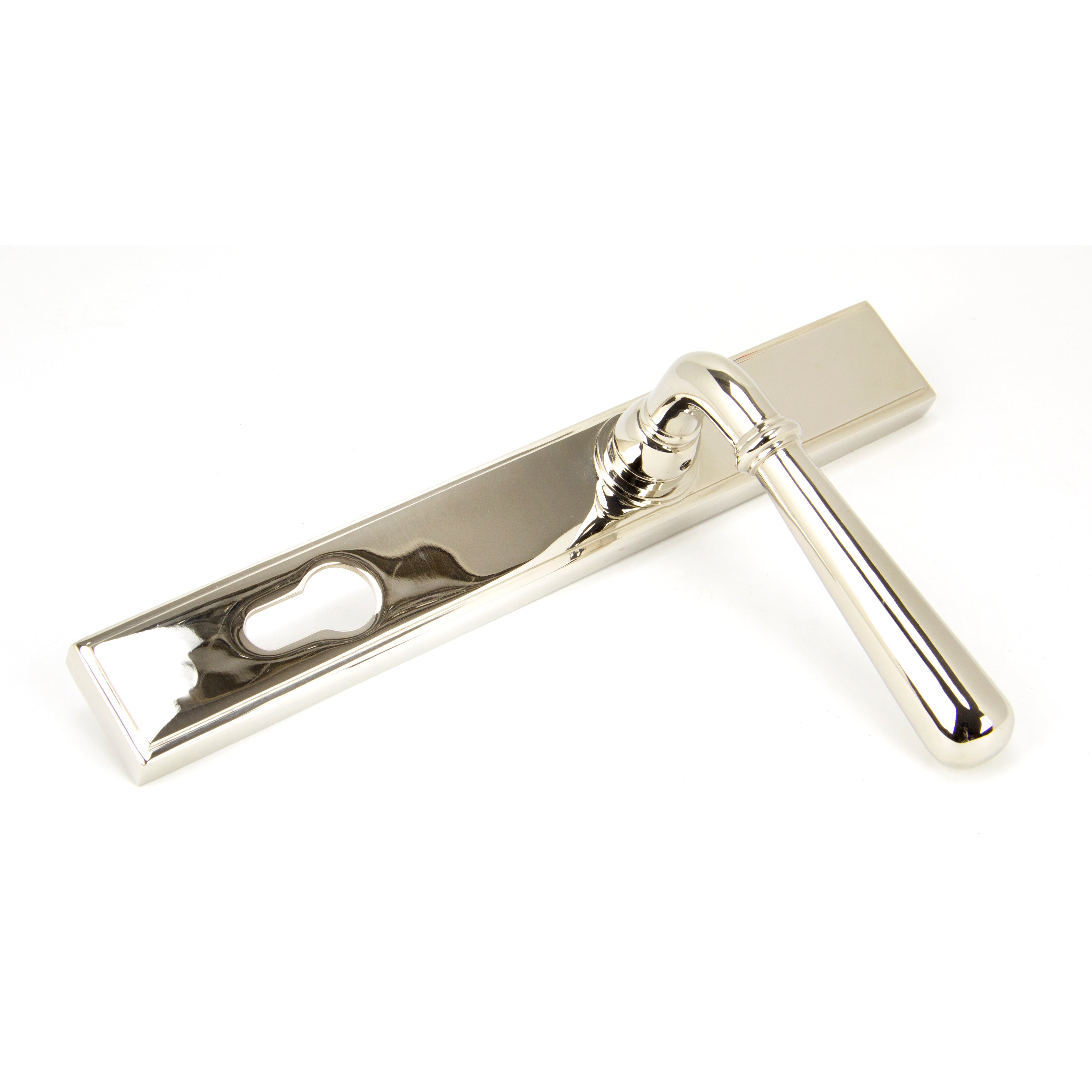 Polished Nickel Newbury Slimline Lever Espag. Lock Set | From The Anvil-Espagnolette-Yester Home