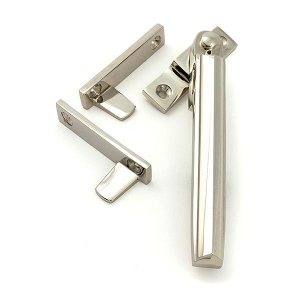 Polished Nickel Night-Vent Locking Art Deco Fastener - Night-Vent Fasteners - From The Anvil - Yester Home