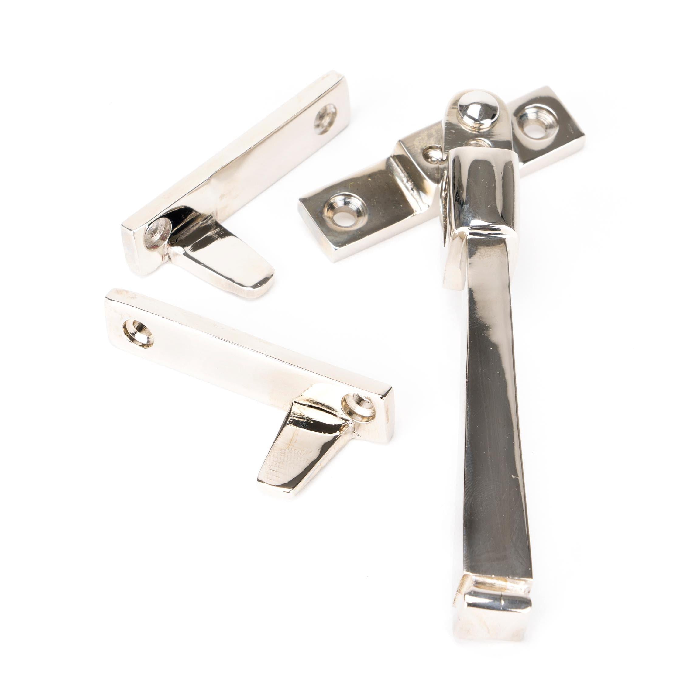 Polished Nickel Night-Vent Locking Avon Fastener | From The Anvil - Night-Vent Fasteners - From The Anvil - Yester Home