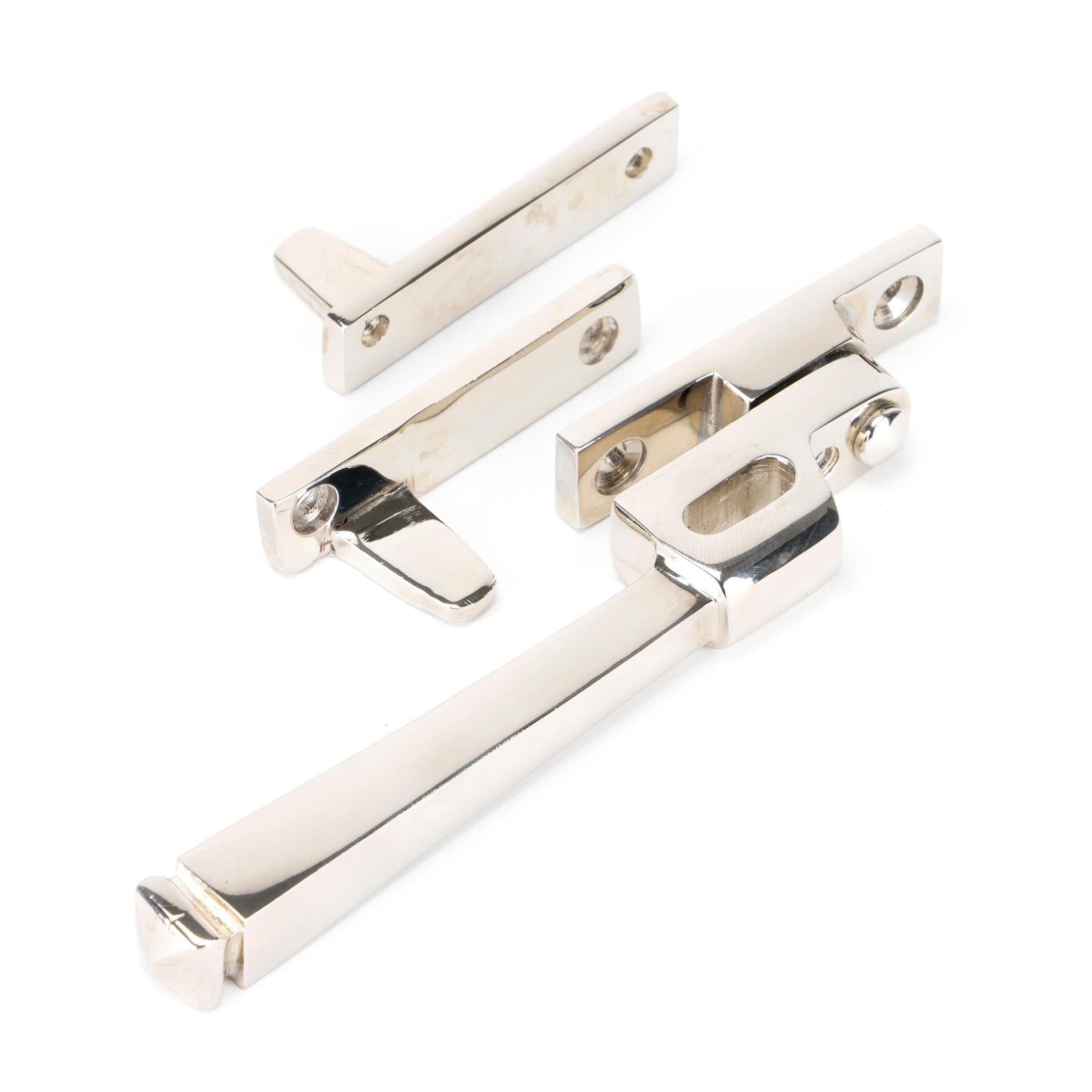 Polished Nickel Night-Vent Locking Avon Fastener | From The Anvil - Night-Vent Fasteners - From The Anvil - Yester Home