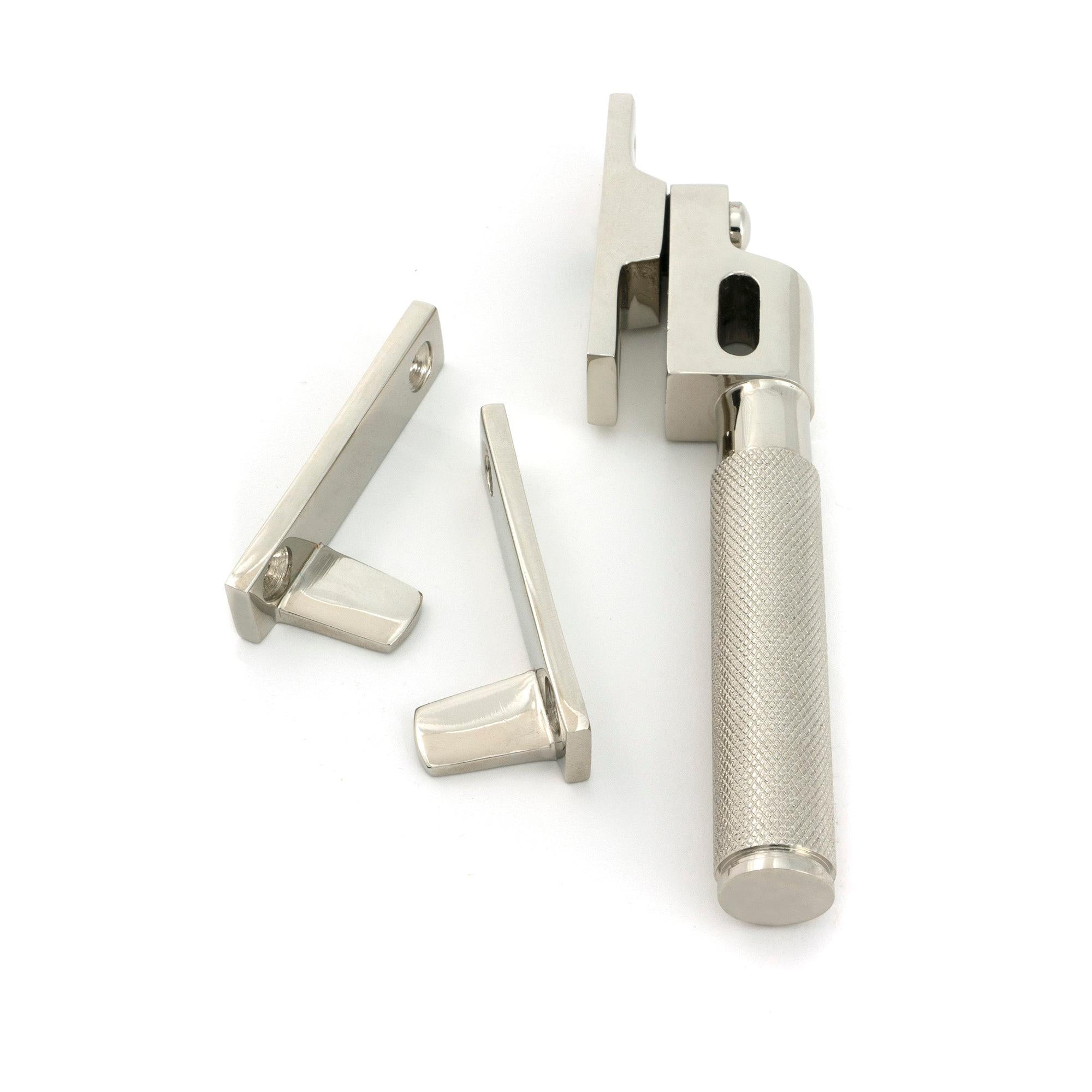 Polished Nickel Night-Vent Locking Brompton Fastener - Night-Vent Fasteners - From The Anvil - Yester Home